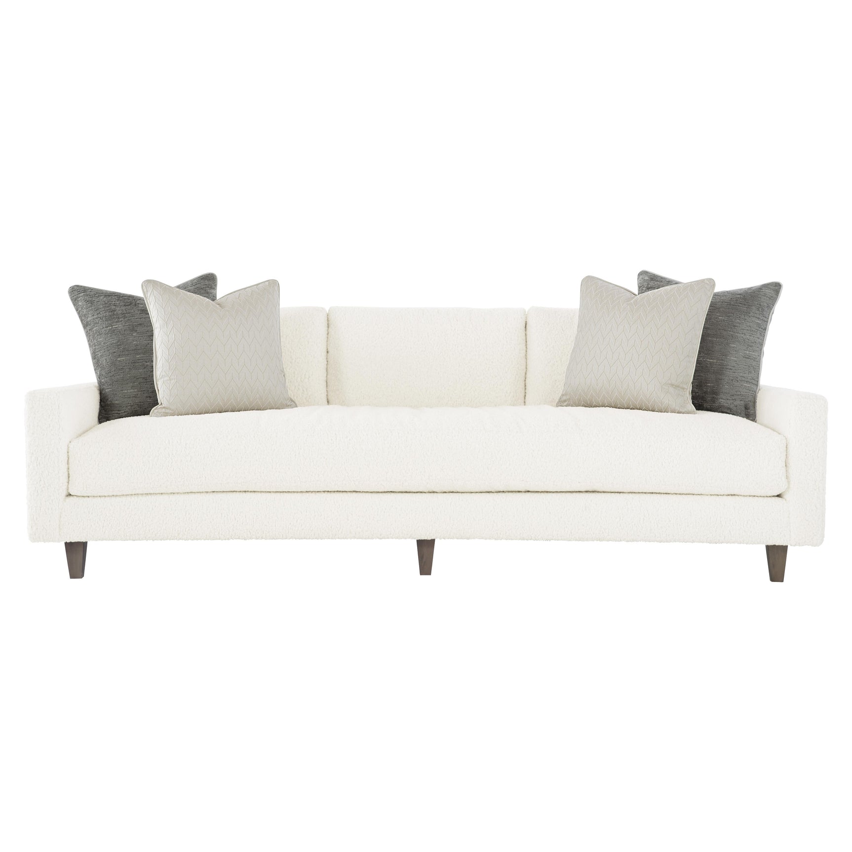 Carlie White/Cream Fabric Sofa - Ornate Home