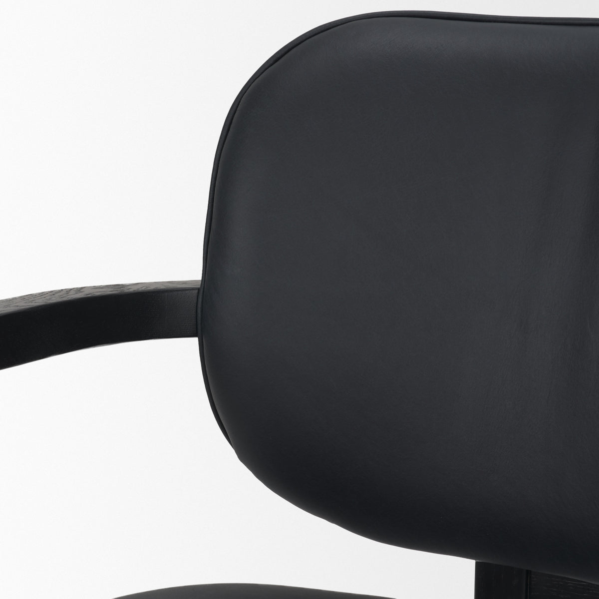 Carlisle Black Curved Back Dining Arm Chair