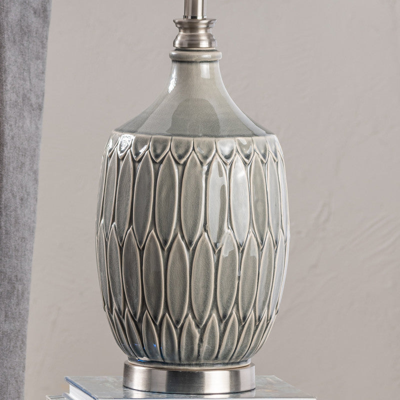 Carlisle Grey Table Lamp - Ornate Home