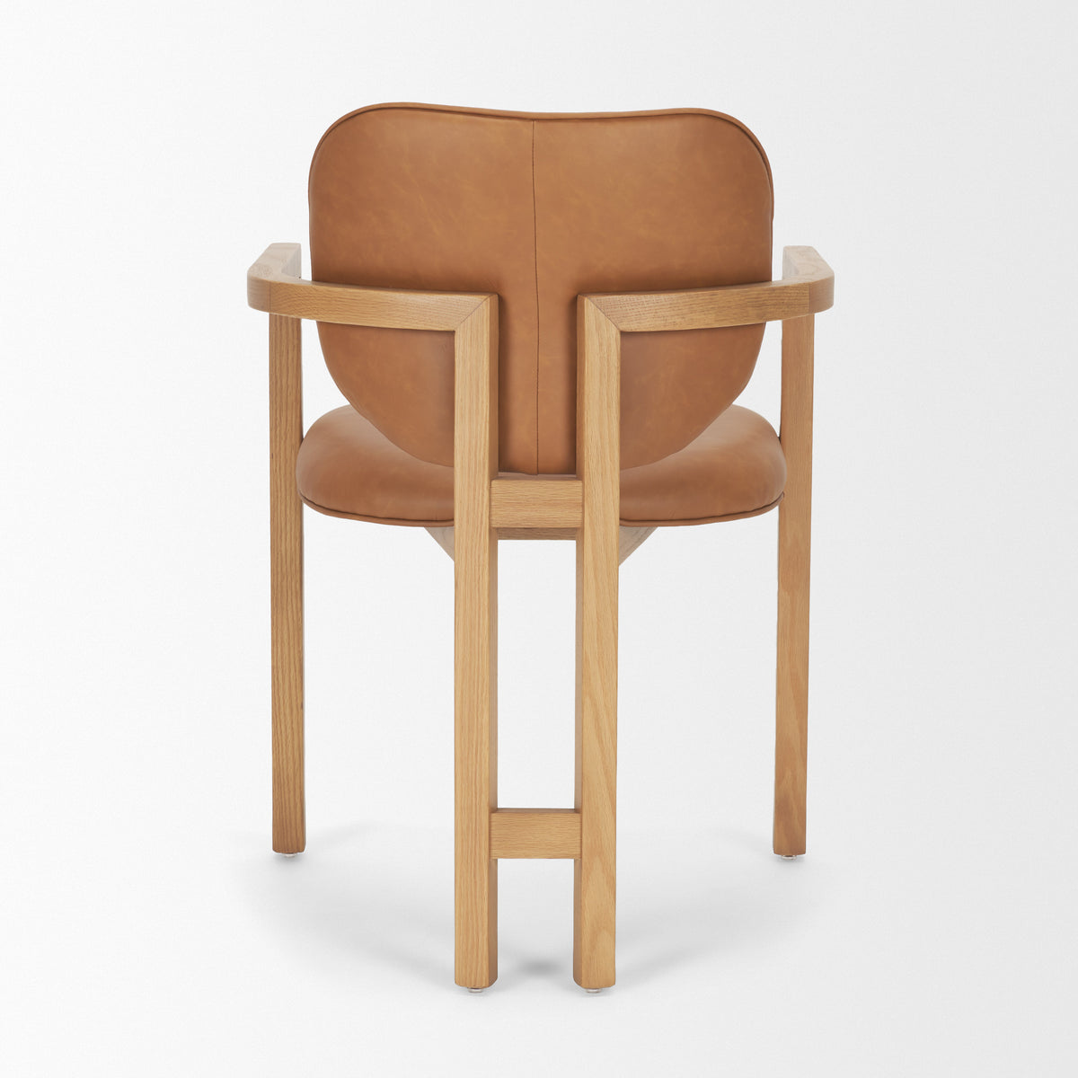Carlisle Tan/Brown Curved Back Dining Arm Chair