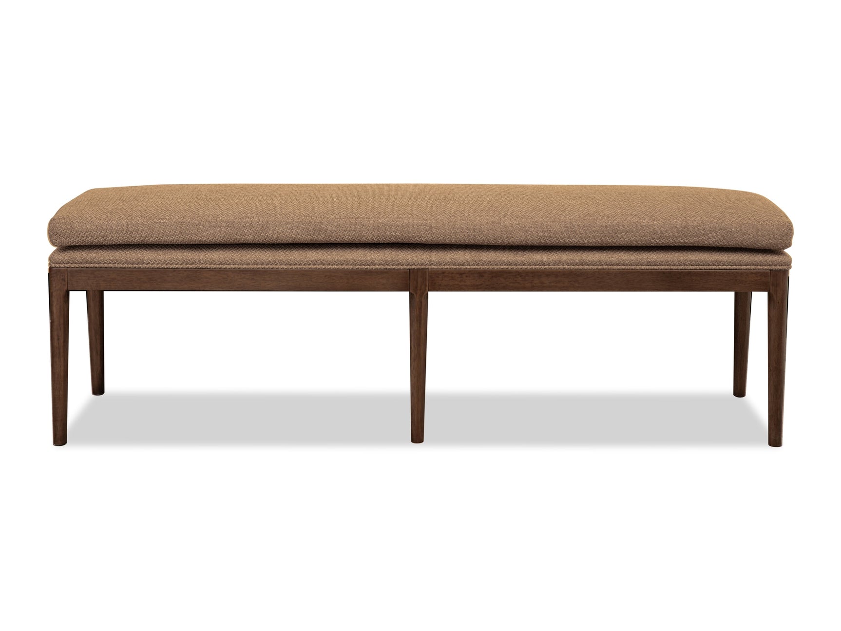 Carlisle Wheat Bread/Pecan Pie Upholstered Bench - Ornate Home