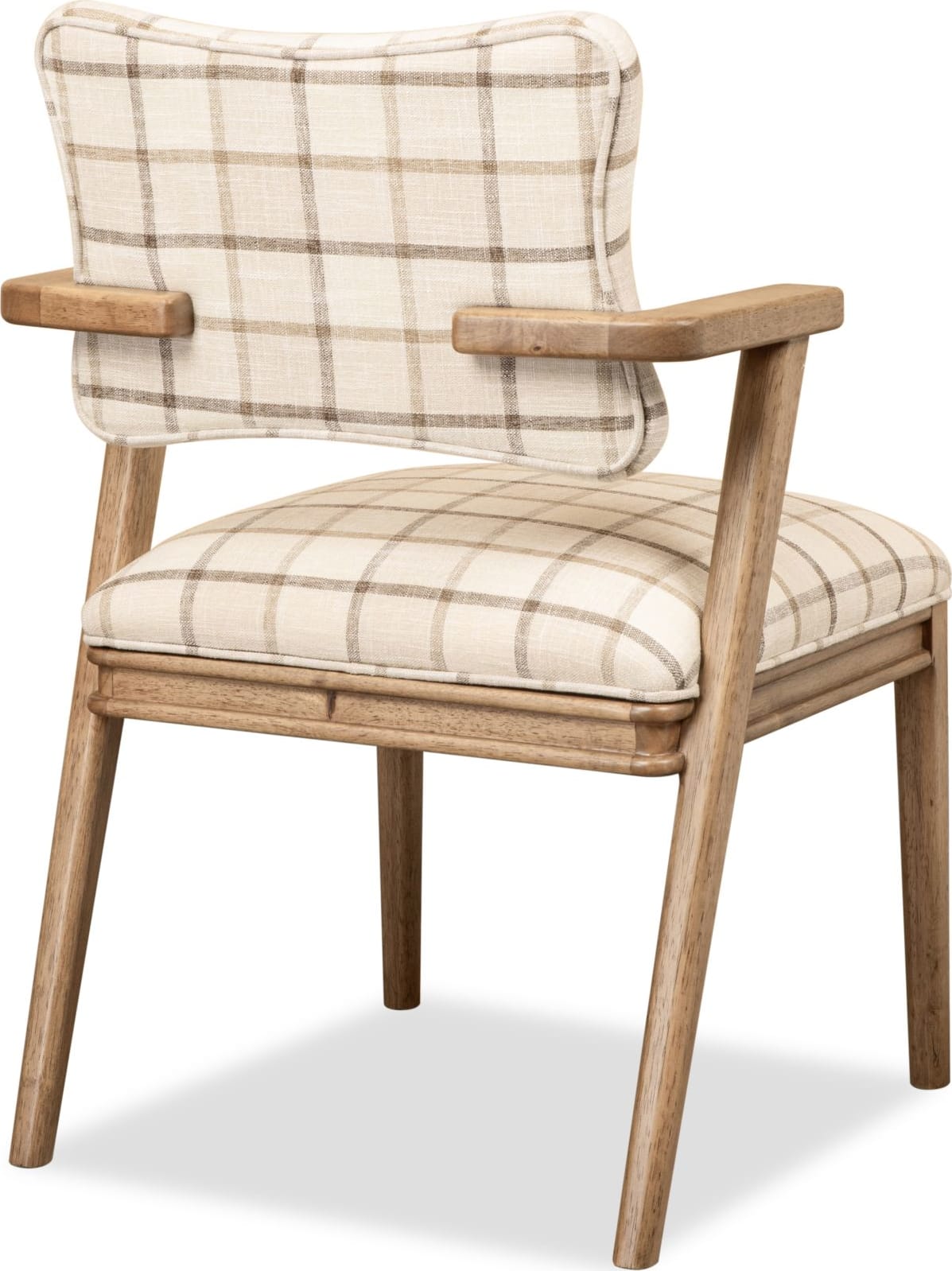 Carlisle White/Brown Armchair - Ornate Home