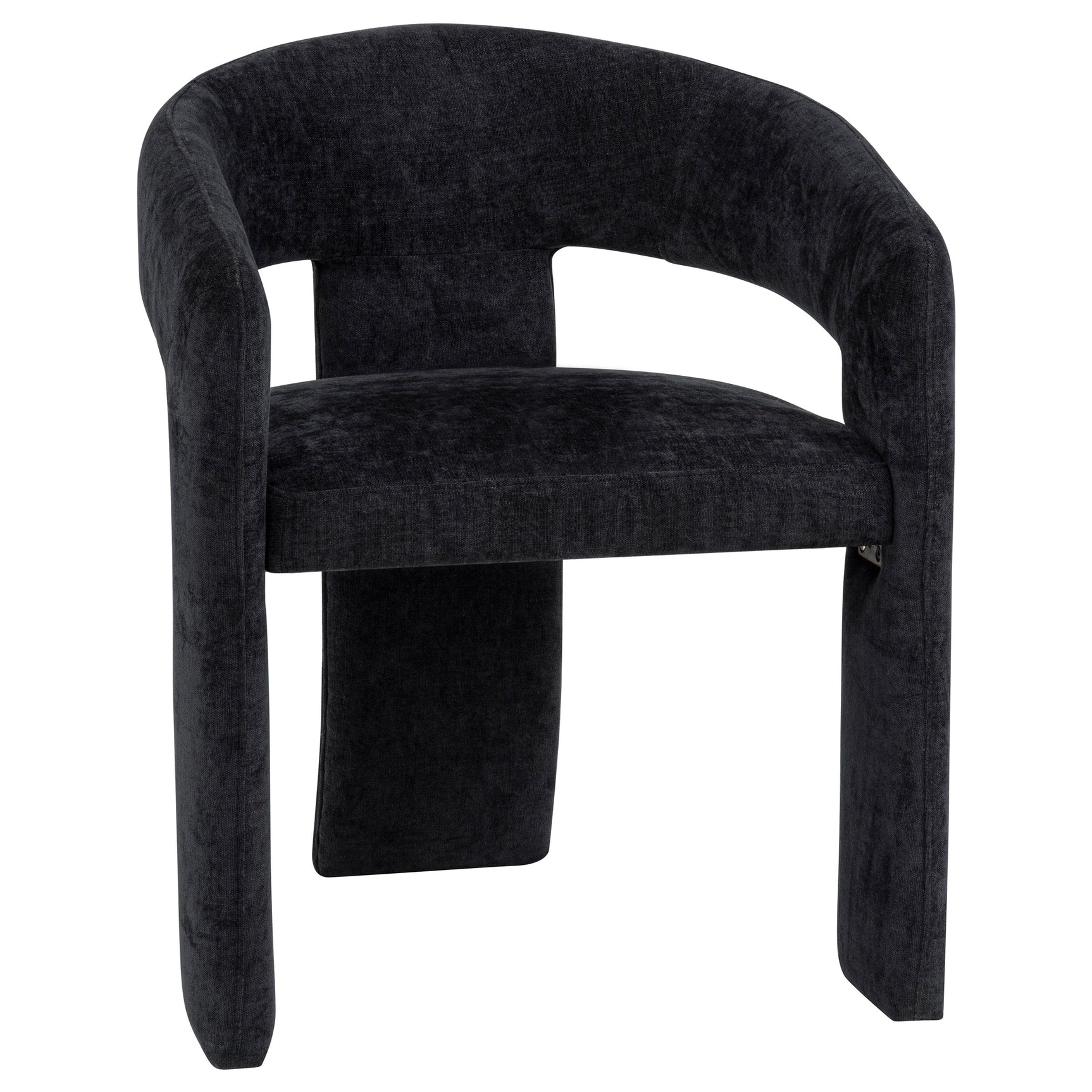 Carlow Black Upholstered Dining Arm Chair (Set of 2) - Ornate Home