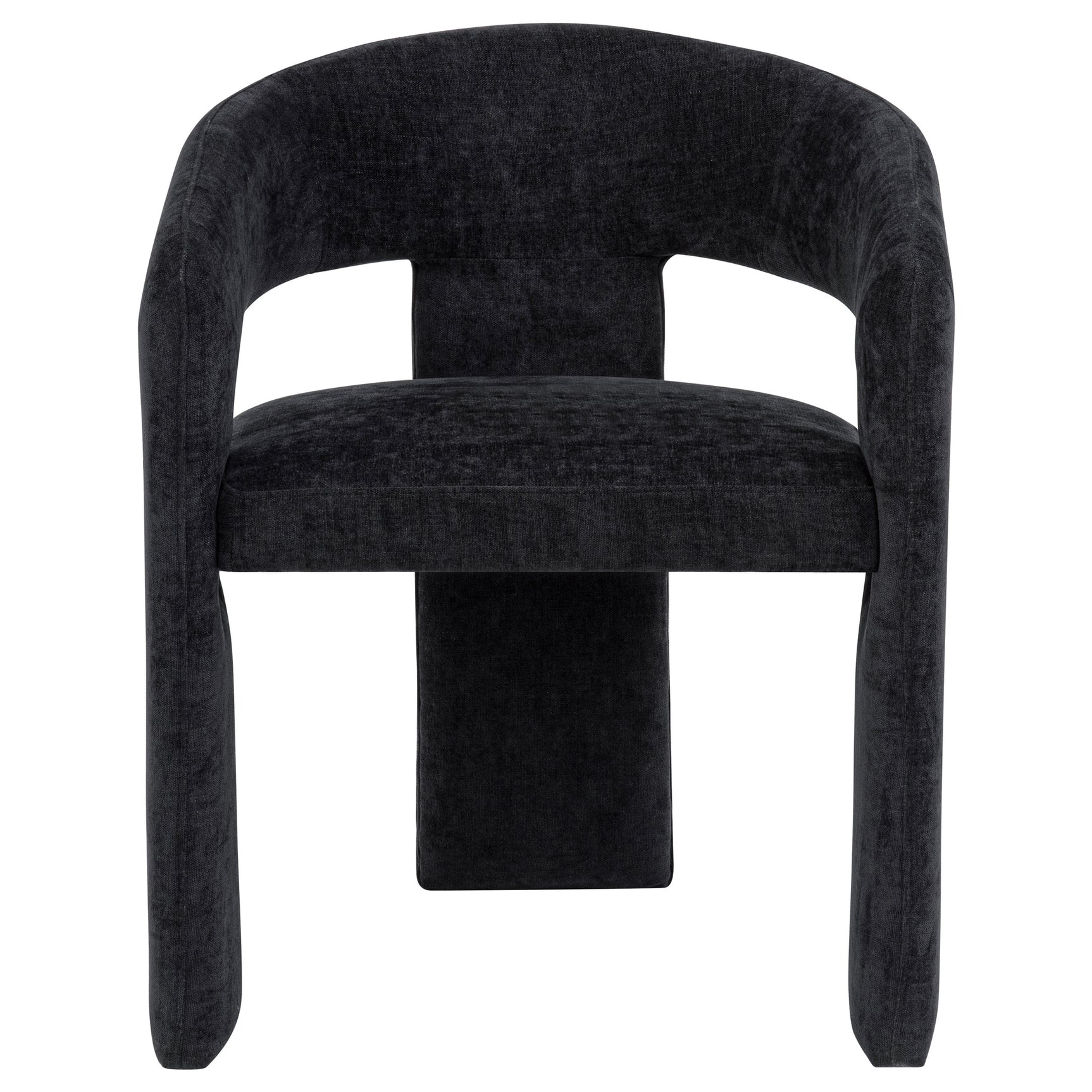 Carlow Black Upholstered Dining Arm Chair (Set of 2) - Ornate Home