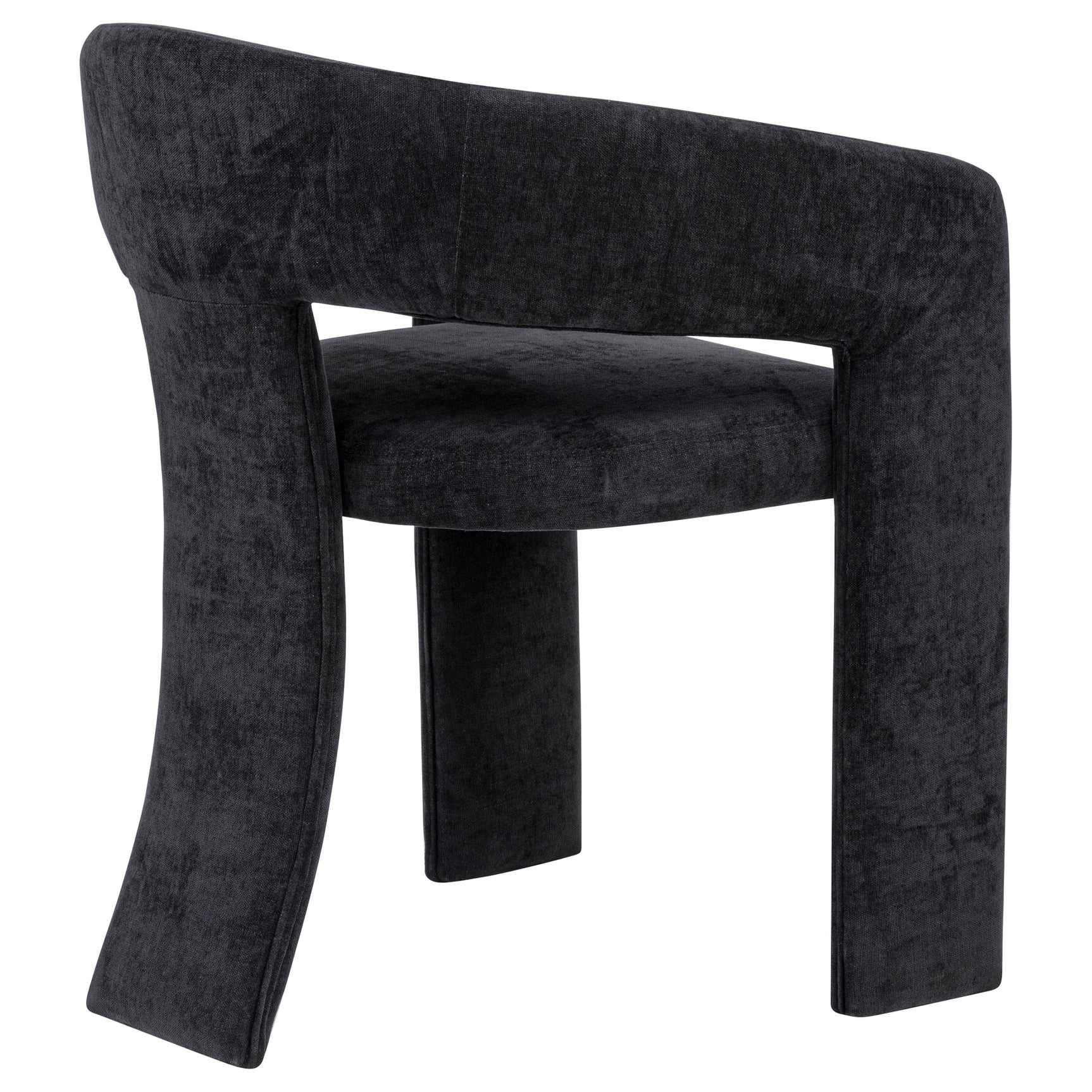 Carlow Black Upholstered Dining Arm Chair (Set of 2) - Ornate Home