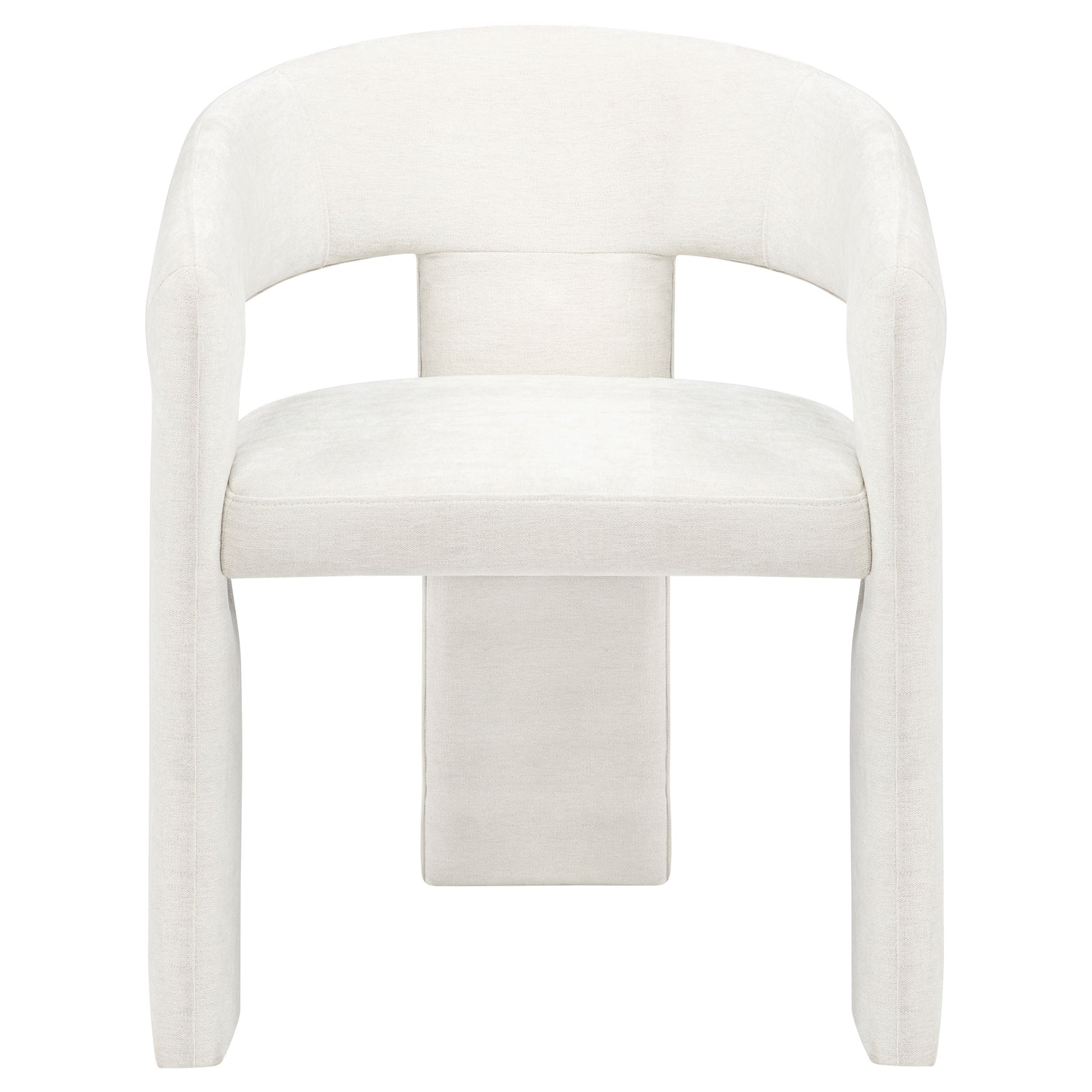 Carlow White Upholstered Dining Arm Chair (Set of 2) - Ornate Home