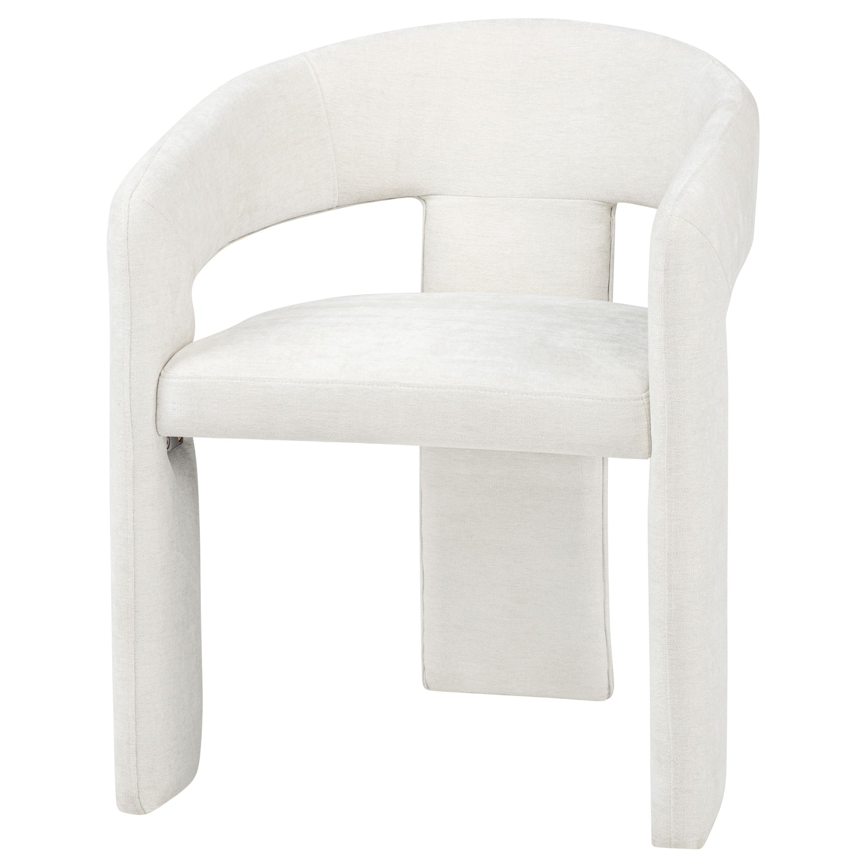Carlow White Upholstered Dining Arm Chair (Set of 2) - Ornate Home