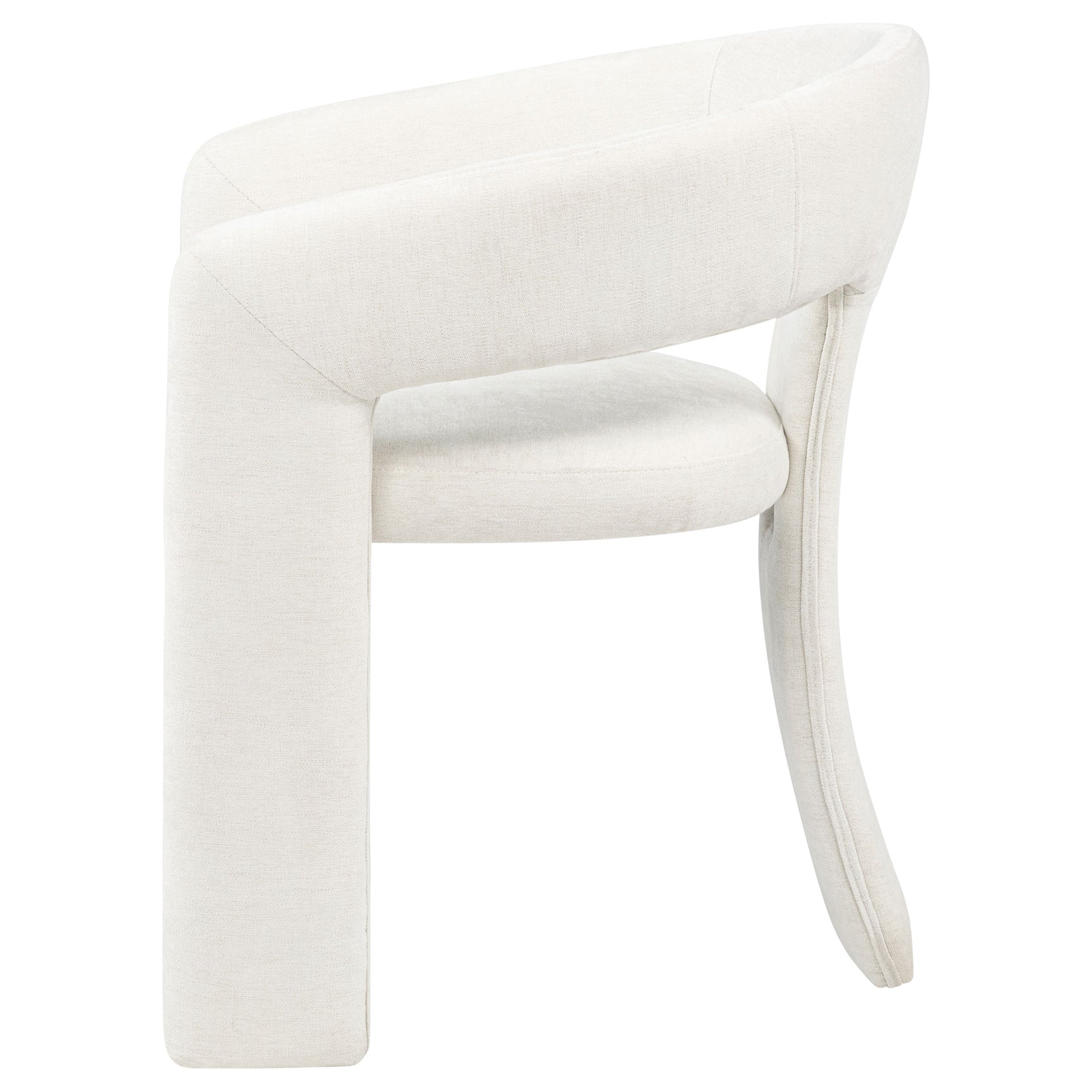 Carlow White Upholstered Dining Arm Chair (Set of 2) - Ornate Home
