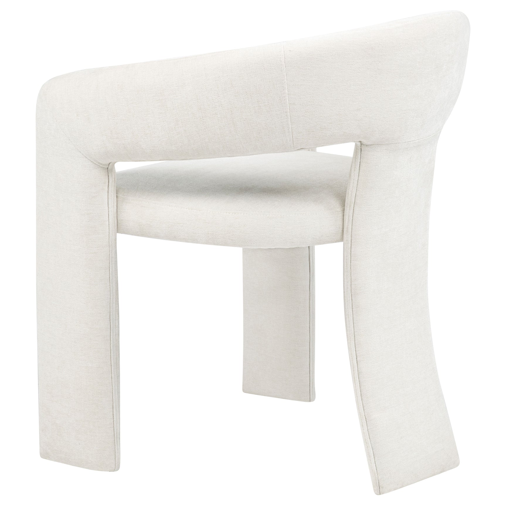Carlow White Upholstered Dining Arm Chair (Set of 2) - Ornate Home