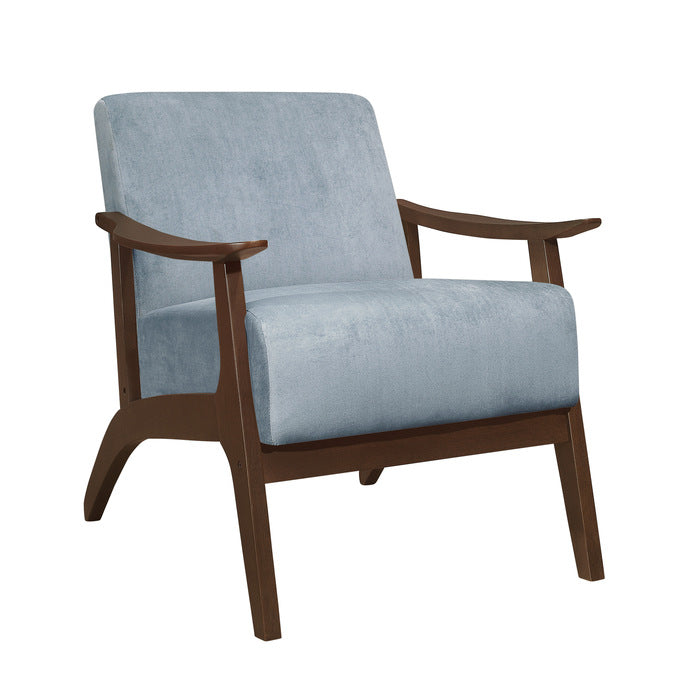 Carlson Blue Gray Accent Chair - Ornate Home