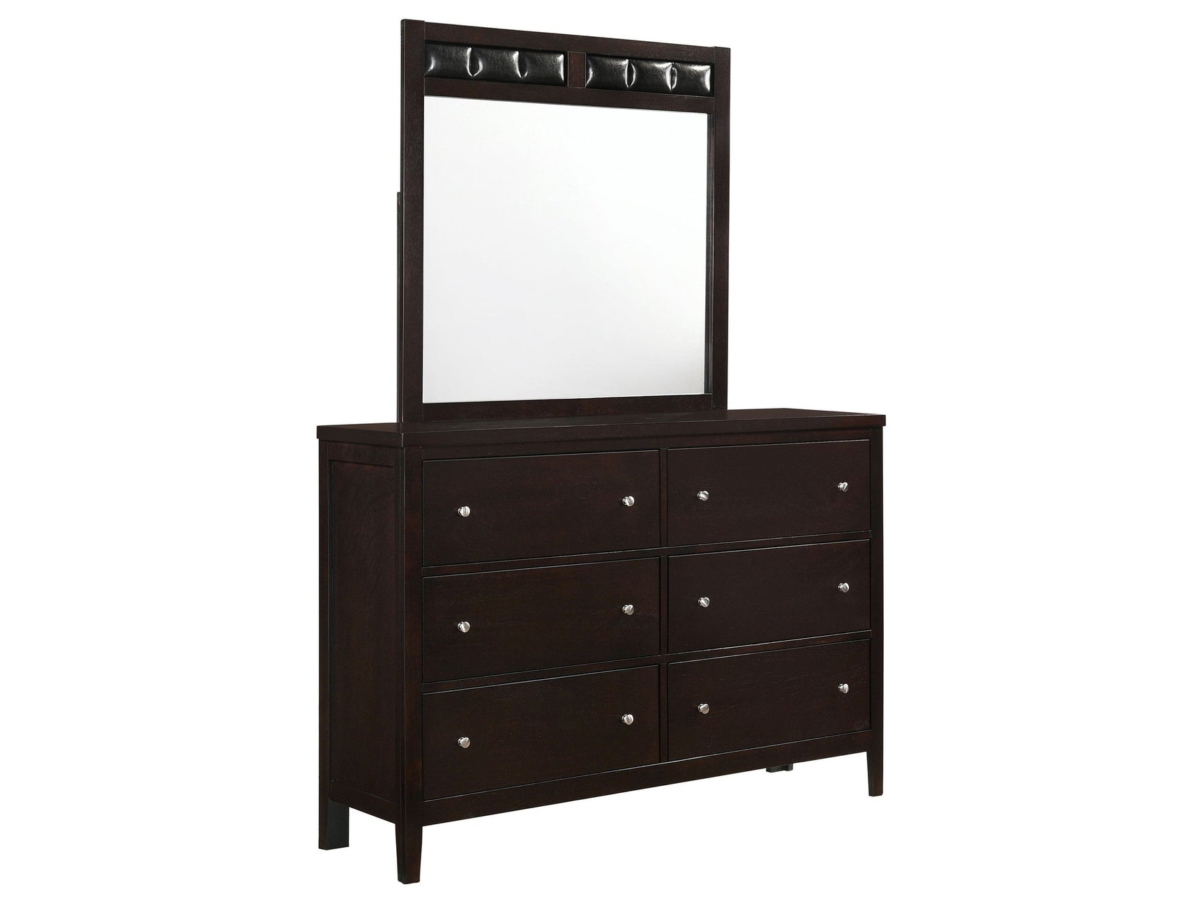 Carlton Cappuccino Dresser and Mirror - Ornate Home