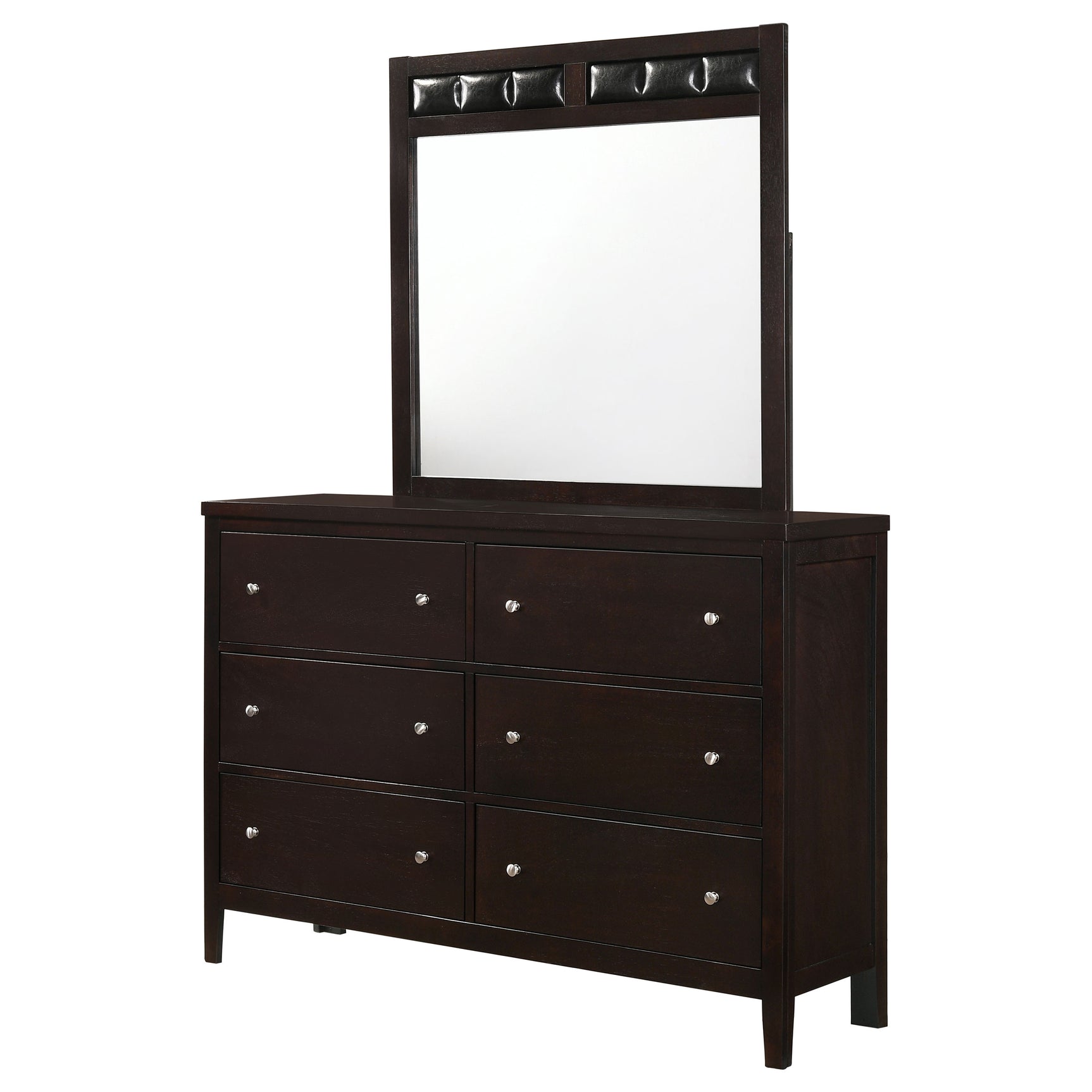 Carlton Cappuccino Dresser and Mirror - Ornate Home