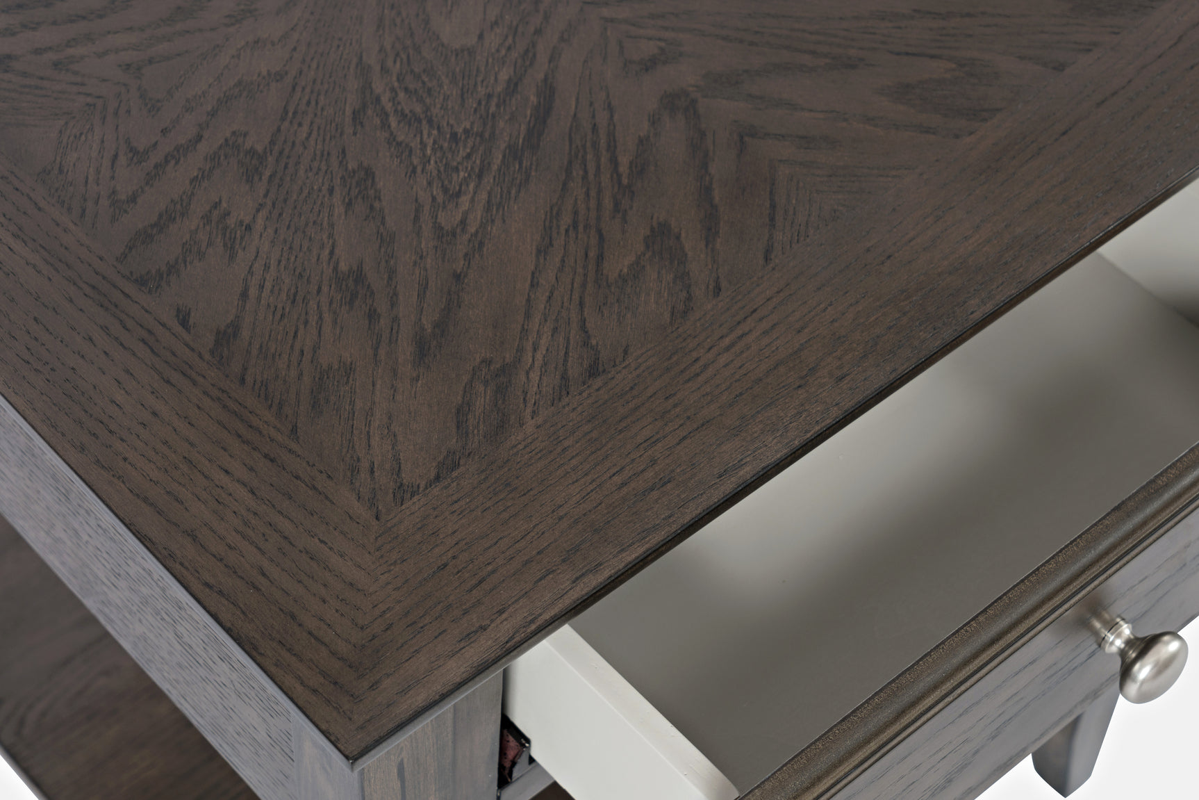 Carlton Grey Brown End Table - Ornate Home