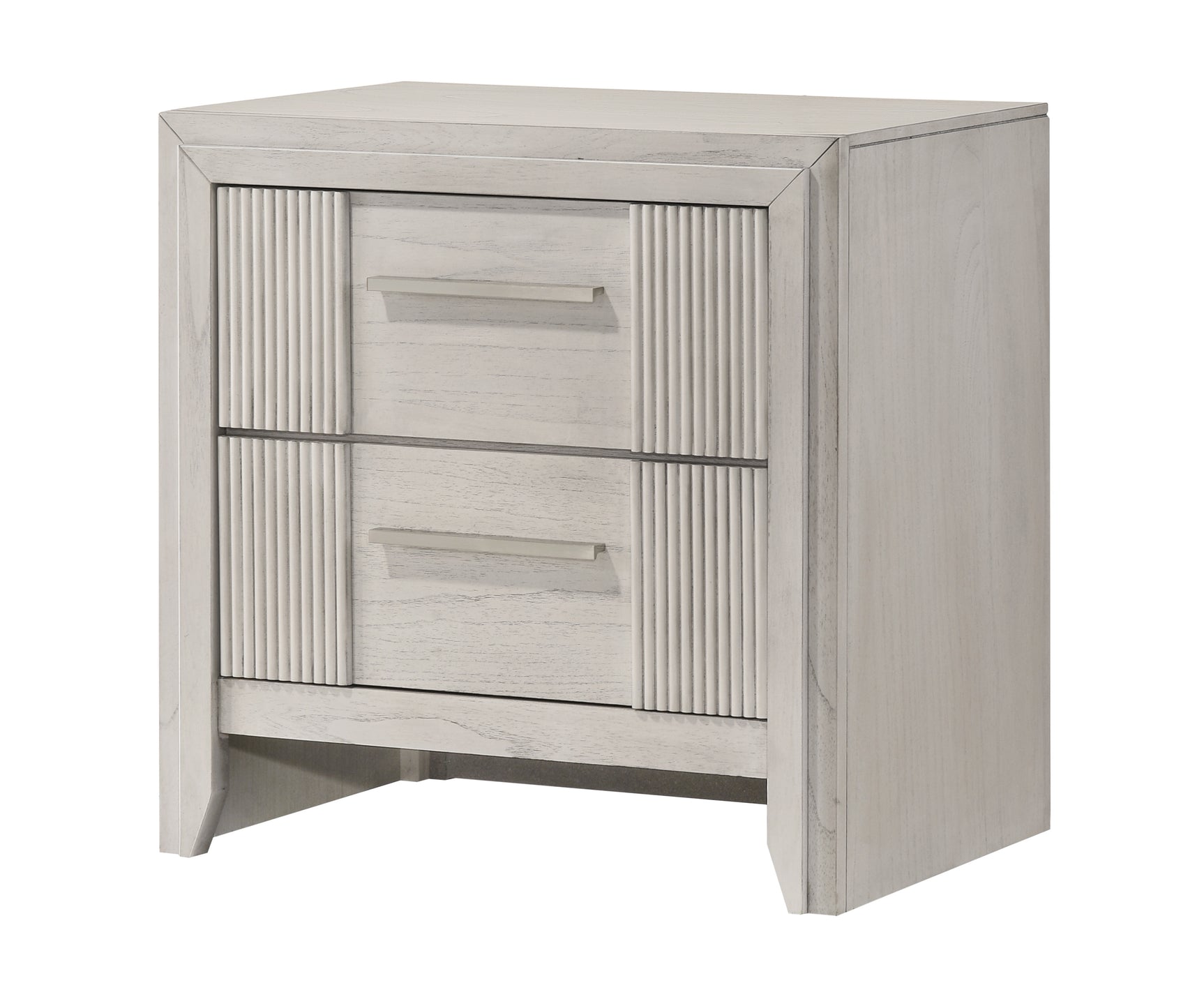 Carlton White Upholstered Panel Bedroom Set - Ornate Home