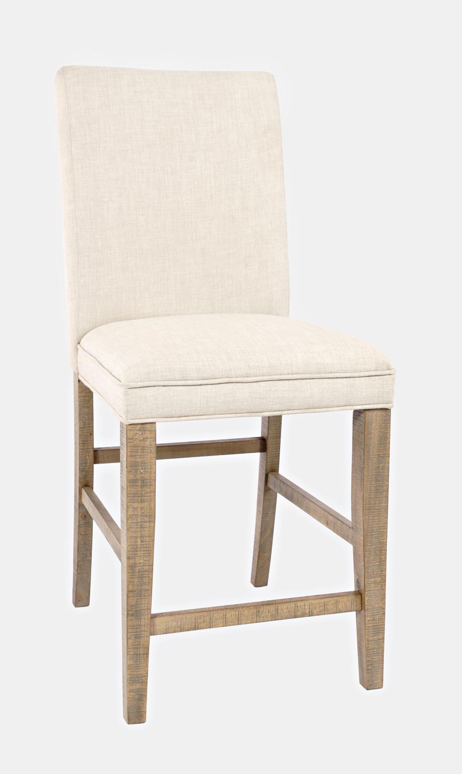 Carlyle Crossing Beige/Brown Ext Dining Table w/ 2 Slatback Stools, 2 Uph Stools, Bench - Ornate Home