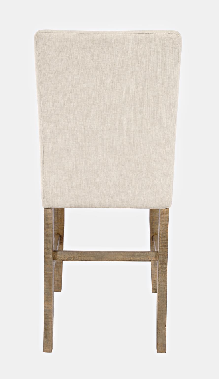 Carlyle Crossing Beige/Brown Ext Dining Table w/ 2 Slatback Stools, 2 Uph Stools, Bench - Ornate Home