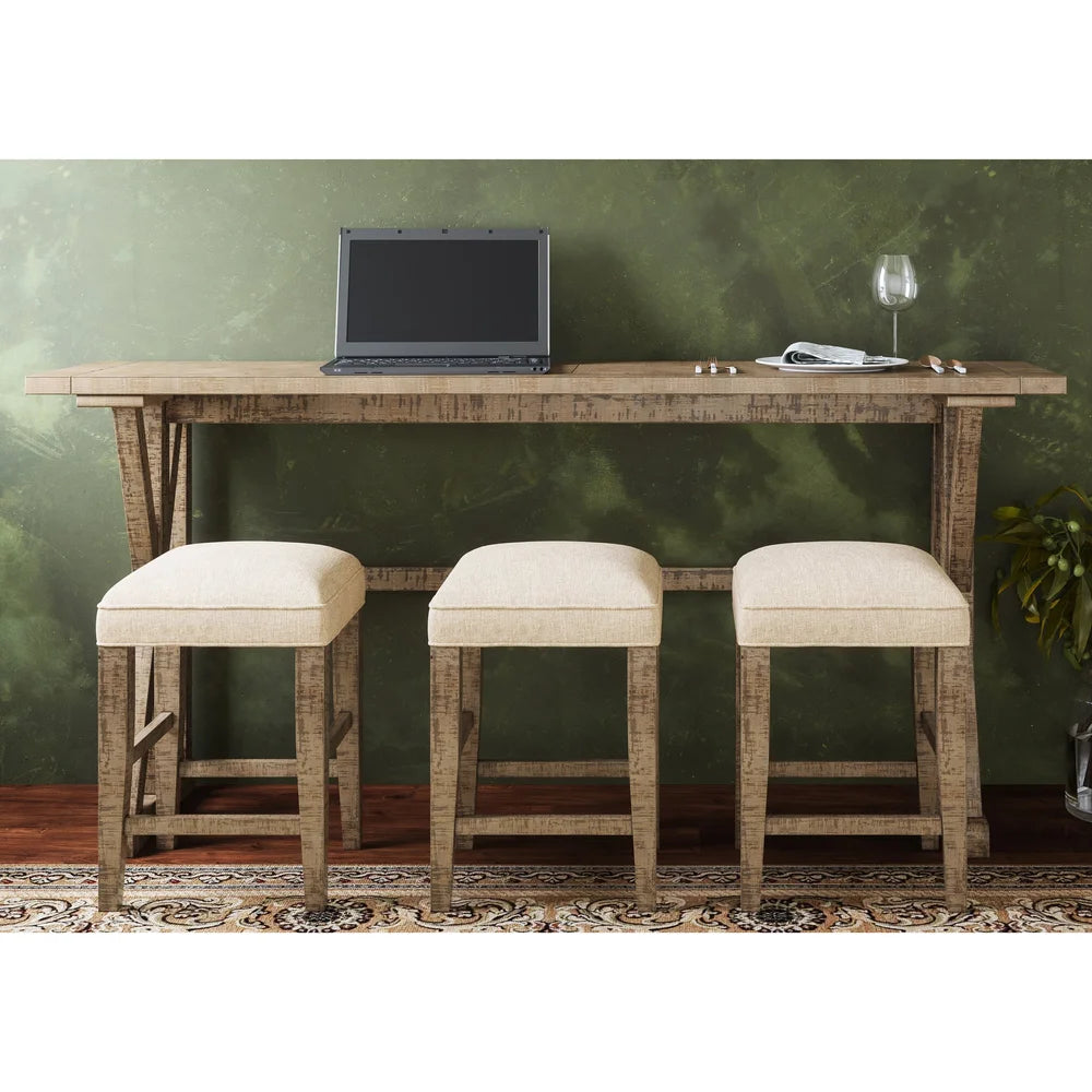 Carlyle Crossing Brown 4pc Sofa Console - Ornate Home