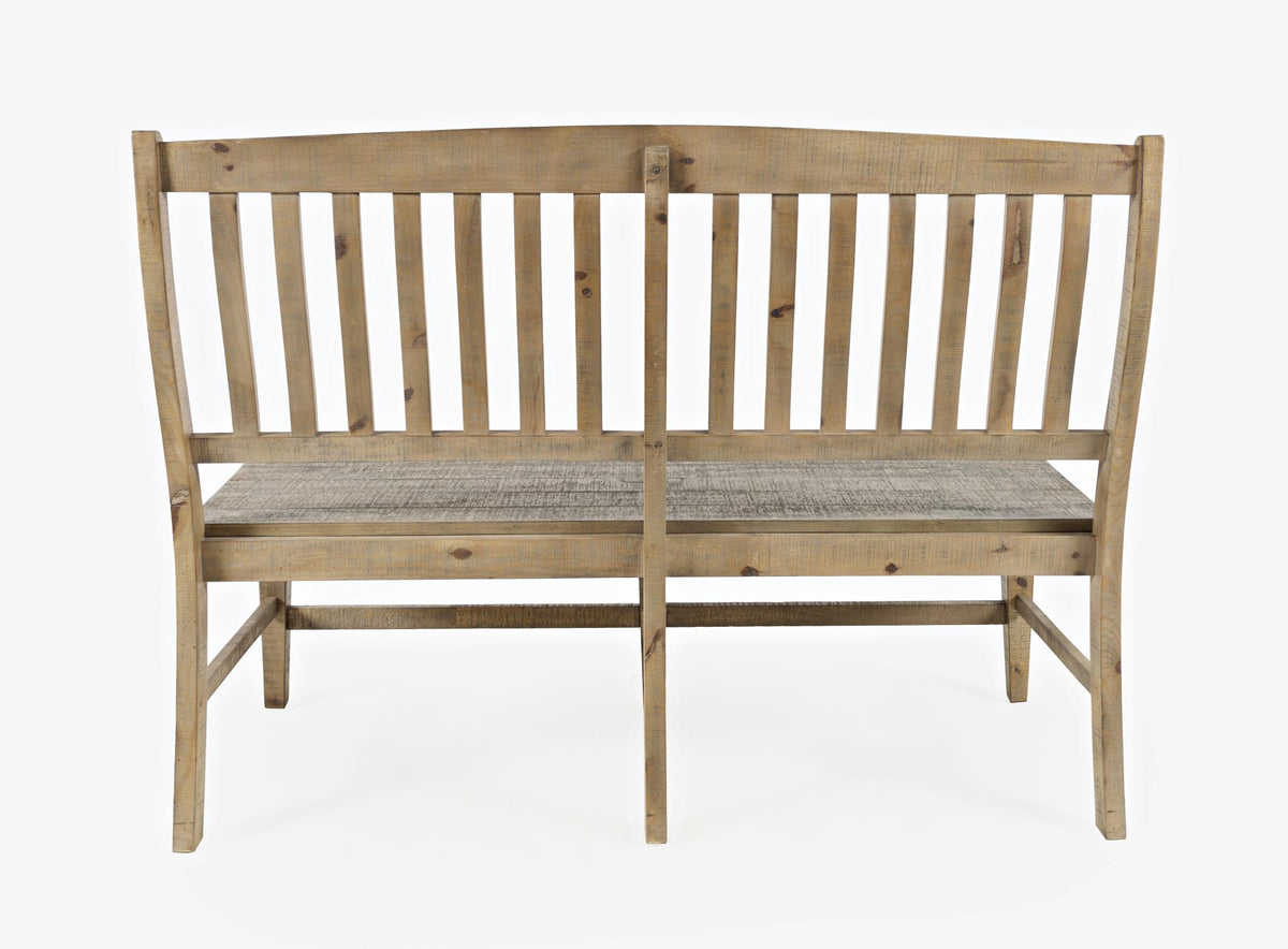 Carlyle Crossing Brown Ext Dining Table w/ 4 Slatback Chairs, Bench - Ornate Home