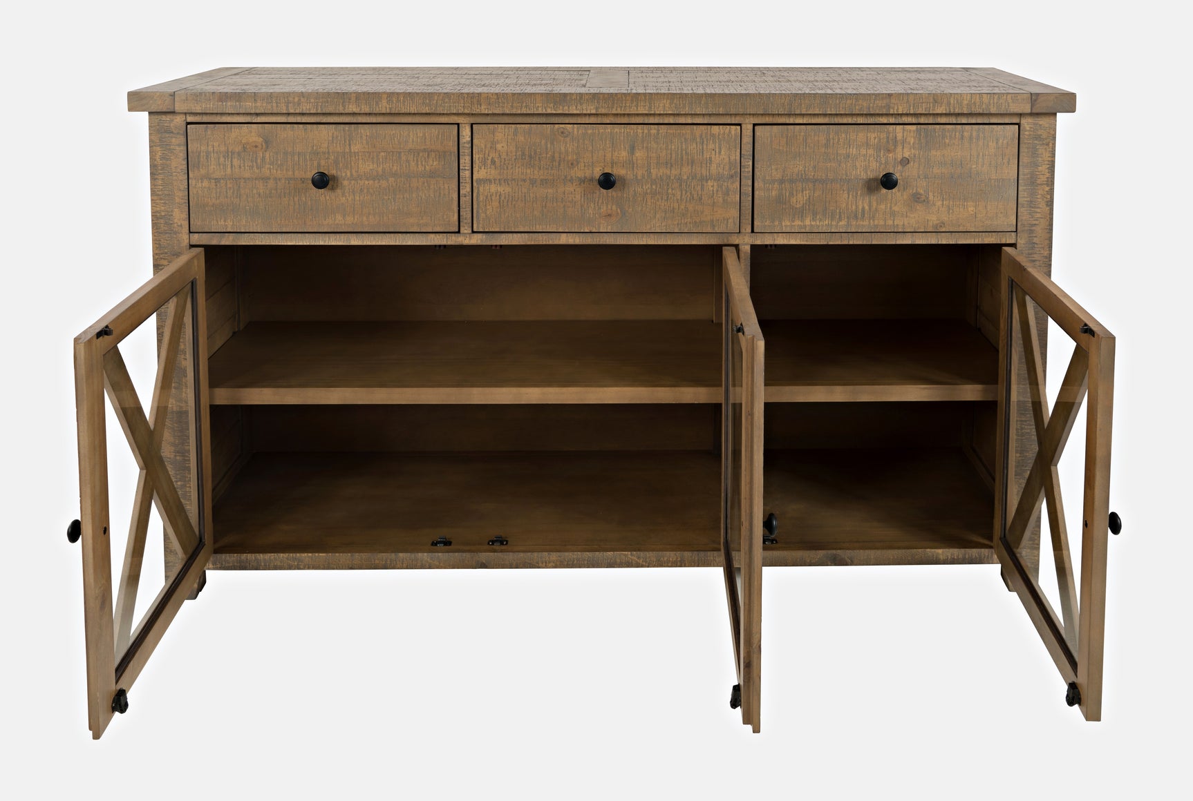 Carlyle Crossing Brown Server - Ornate Home