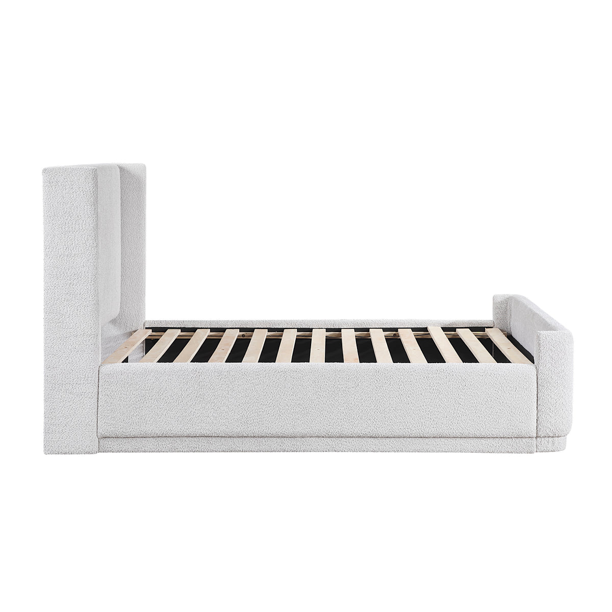 Carmel White Full Platform Bed - Ornate Home