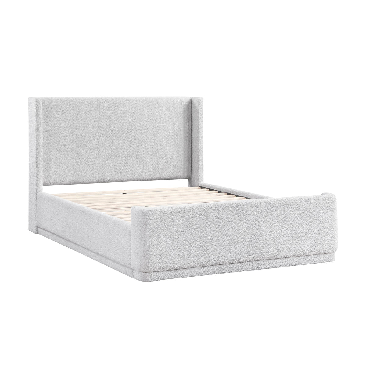 Carmel White Queen Platform Bed - Ornate Home