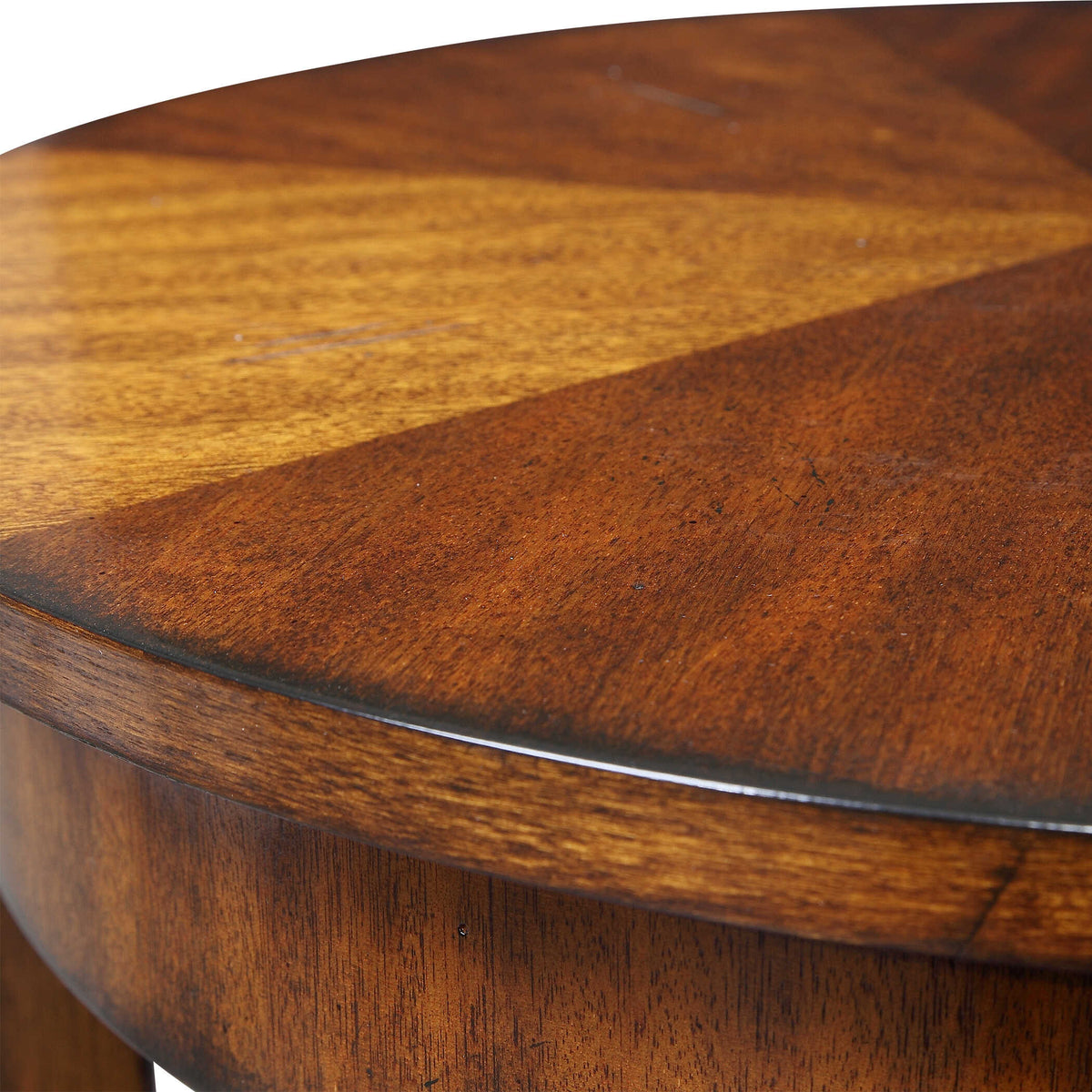 Carmel Woodtone Round Lamp Table - Ornate Home