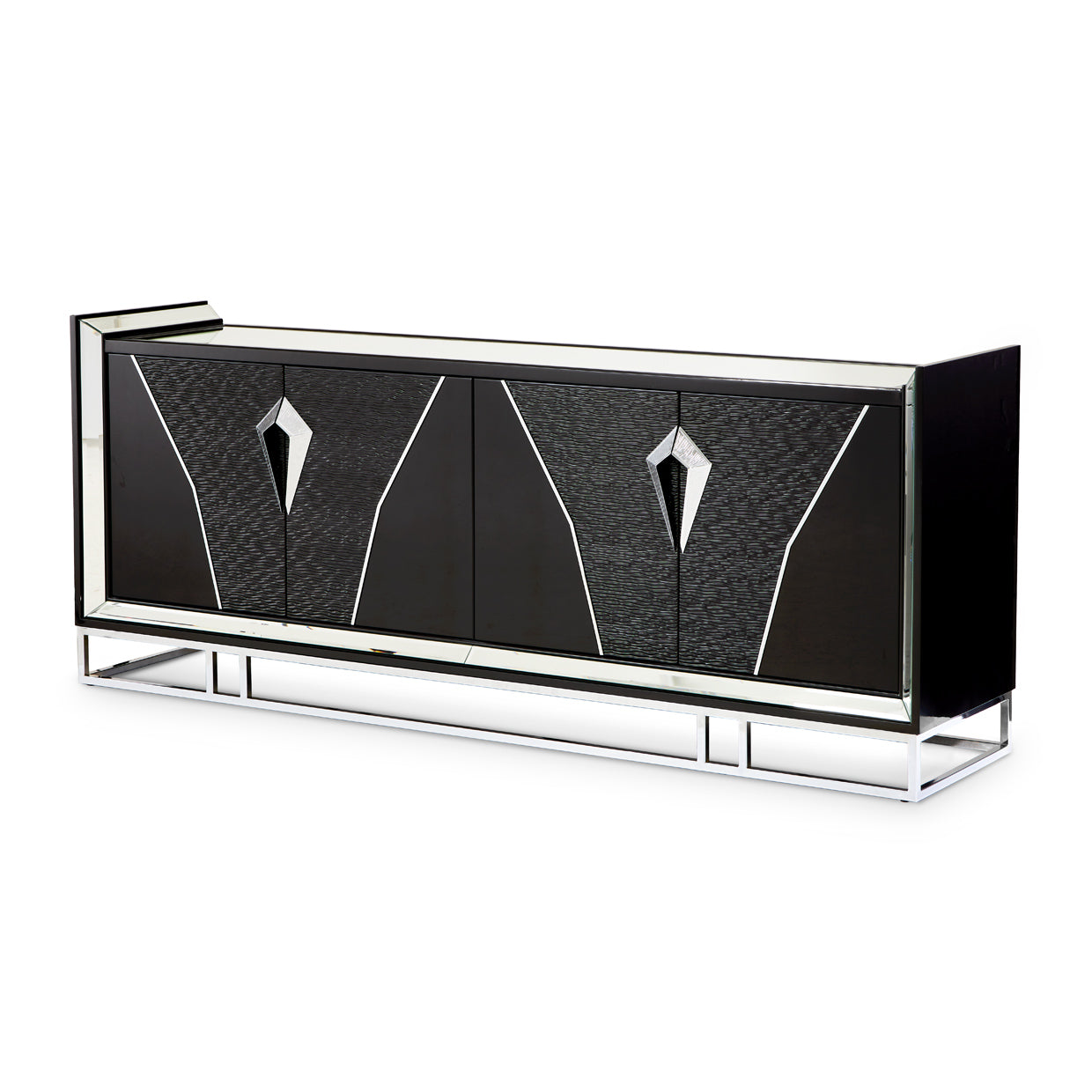 Carmela Charcoal Sand Console Table - Ornate Home