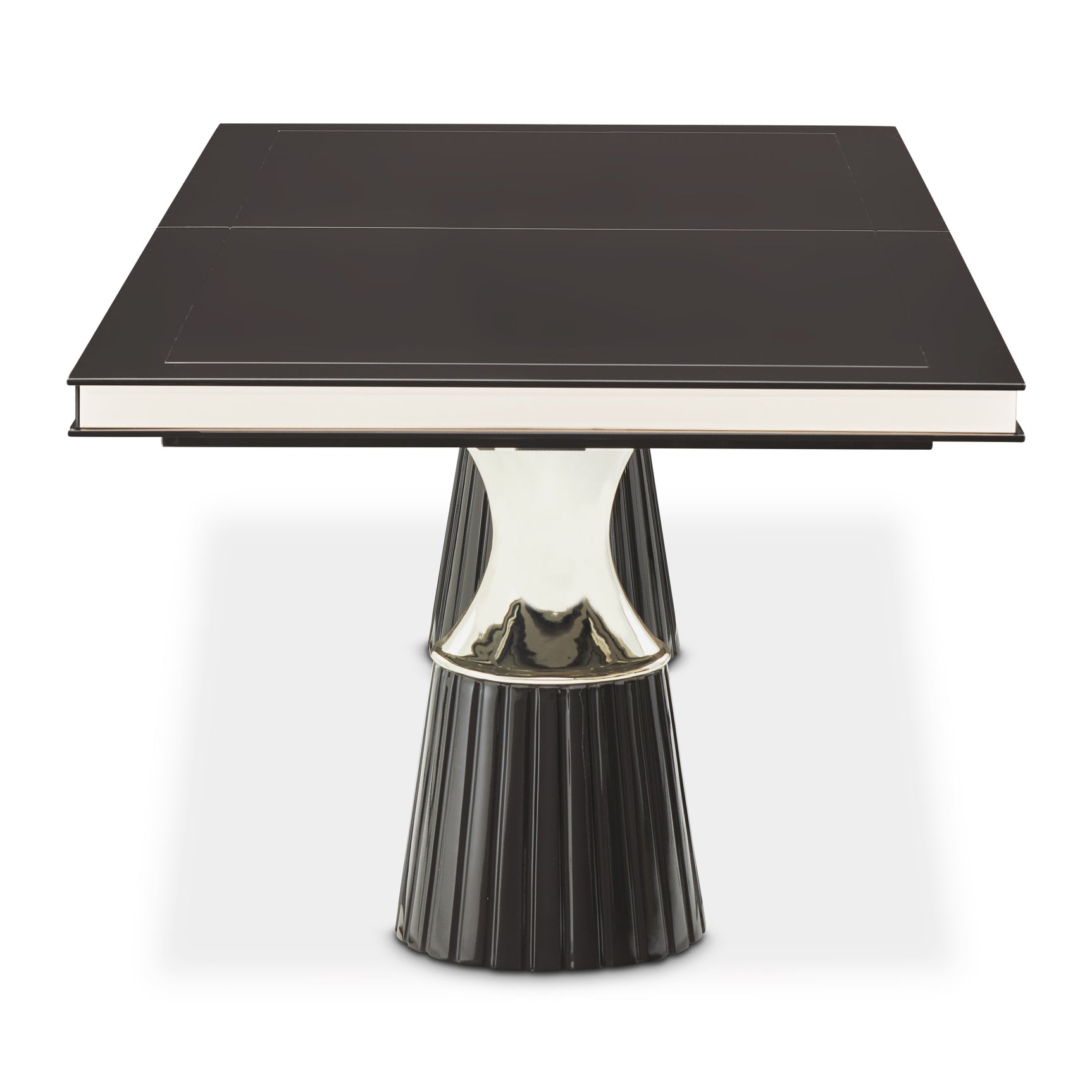 Carmela Charcoal Sand Double Pedestal Dining Table - Ornate Home
