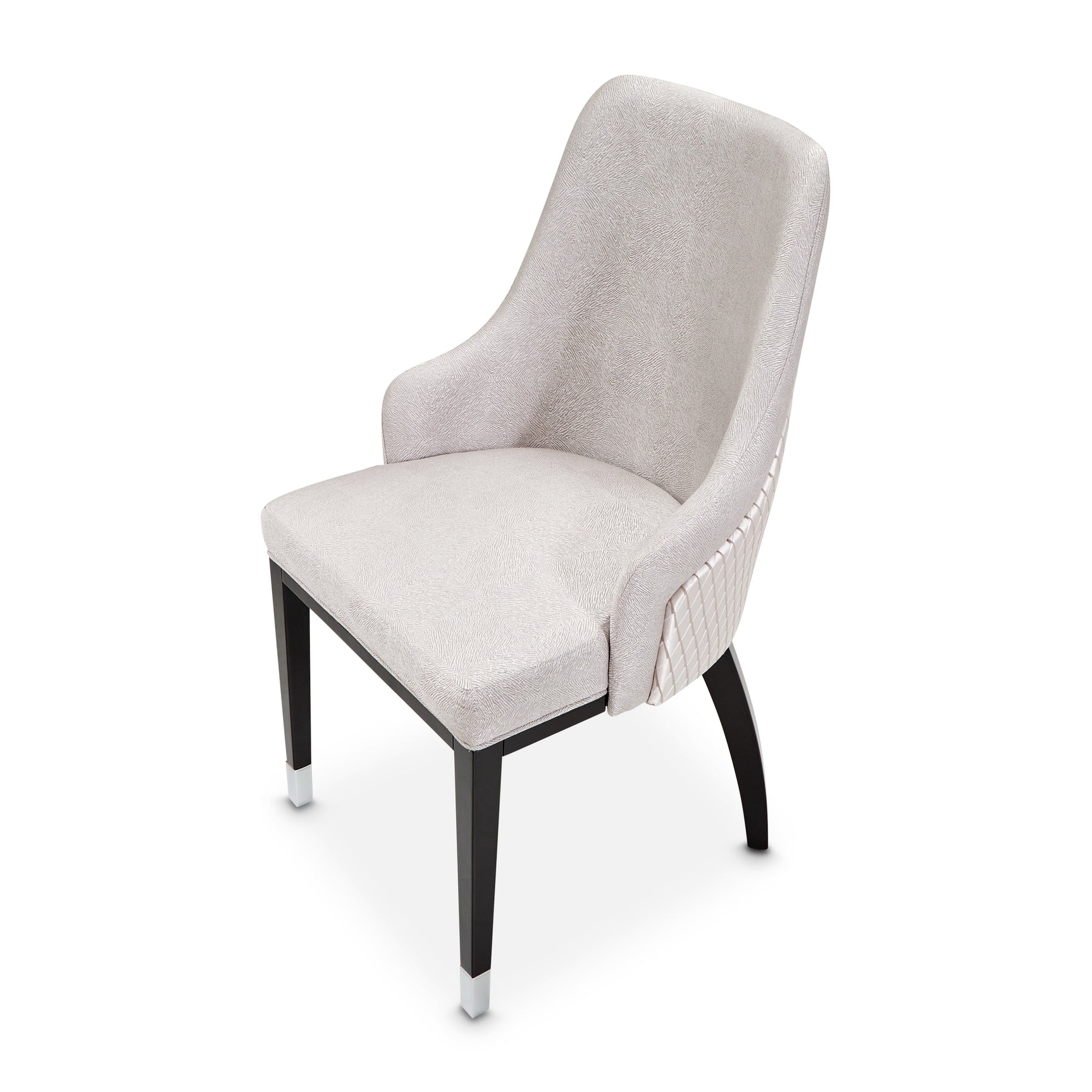 Carmela Charcoal Sand/Zinc Dining Arm Chair (Set of 2) - Ornate Home