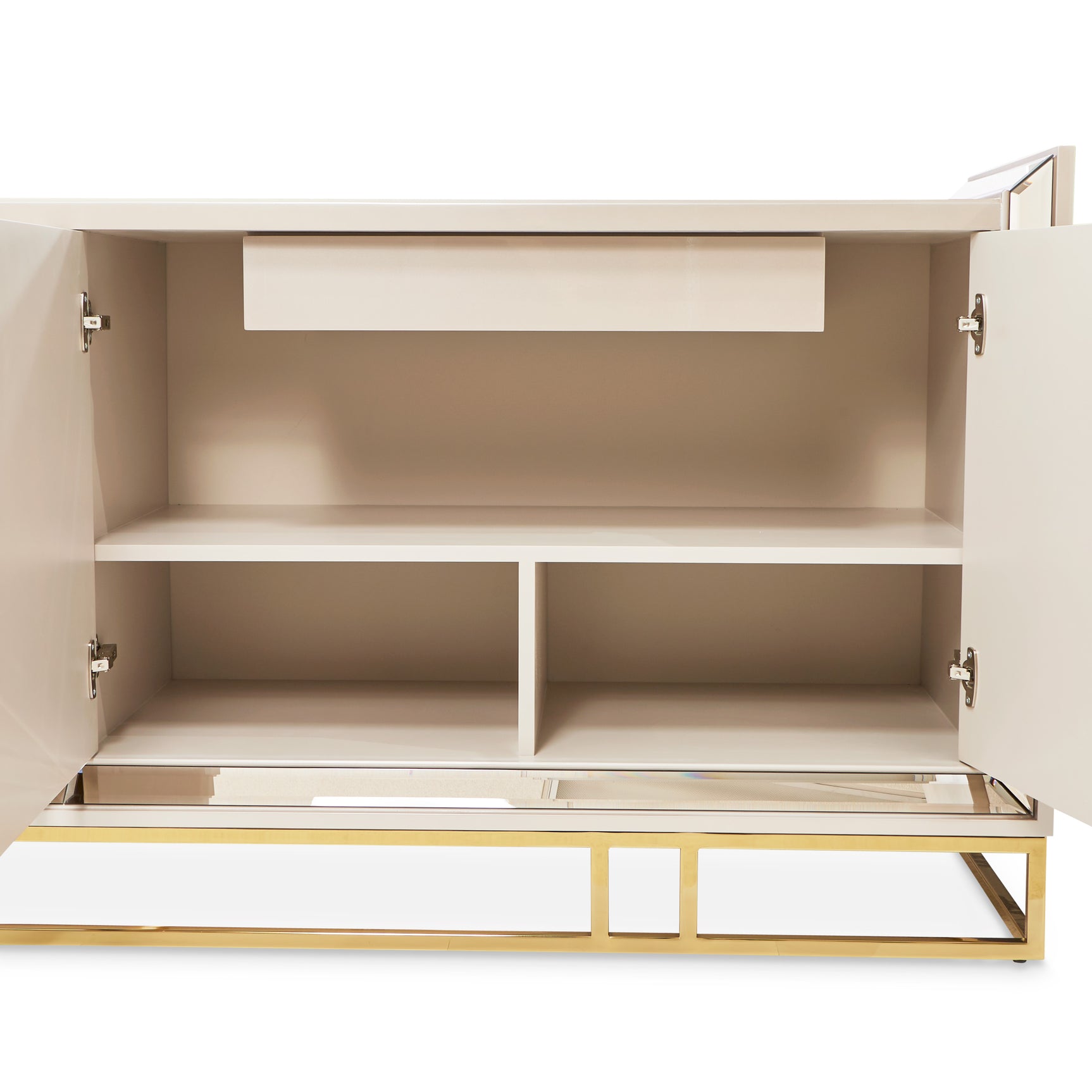Carmela Shimmer Ivory Console Table - Ornate Home