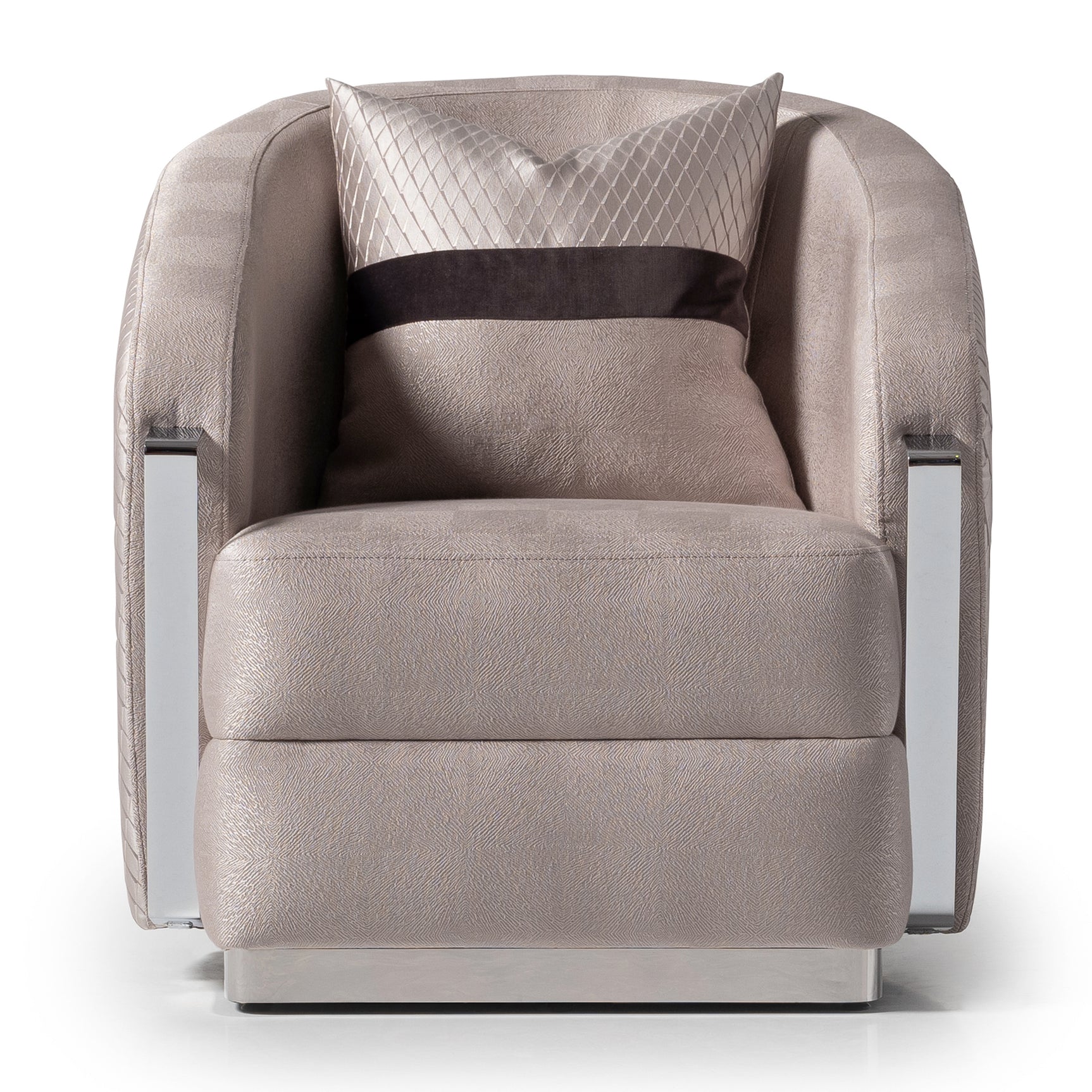Carmela Silver/Zinc Accent Chair - Ornate Home