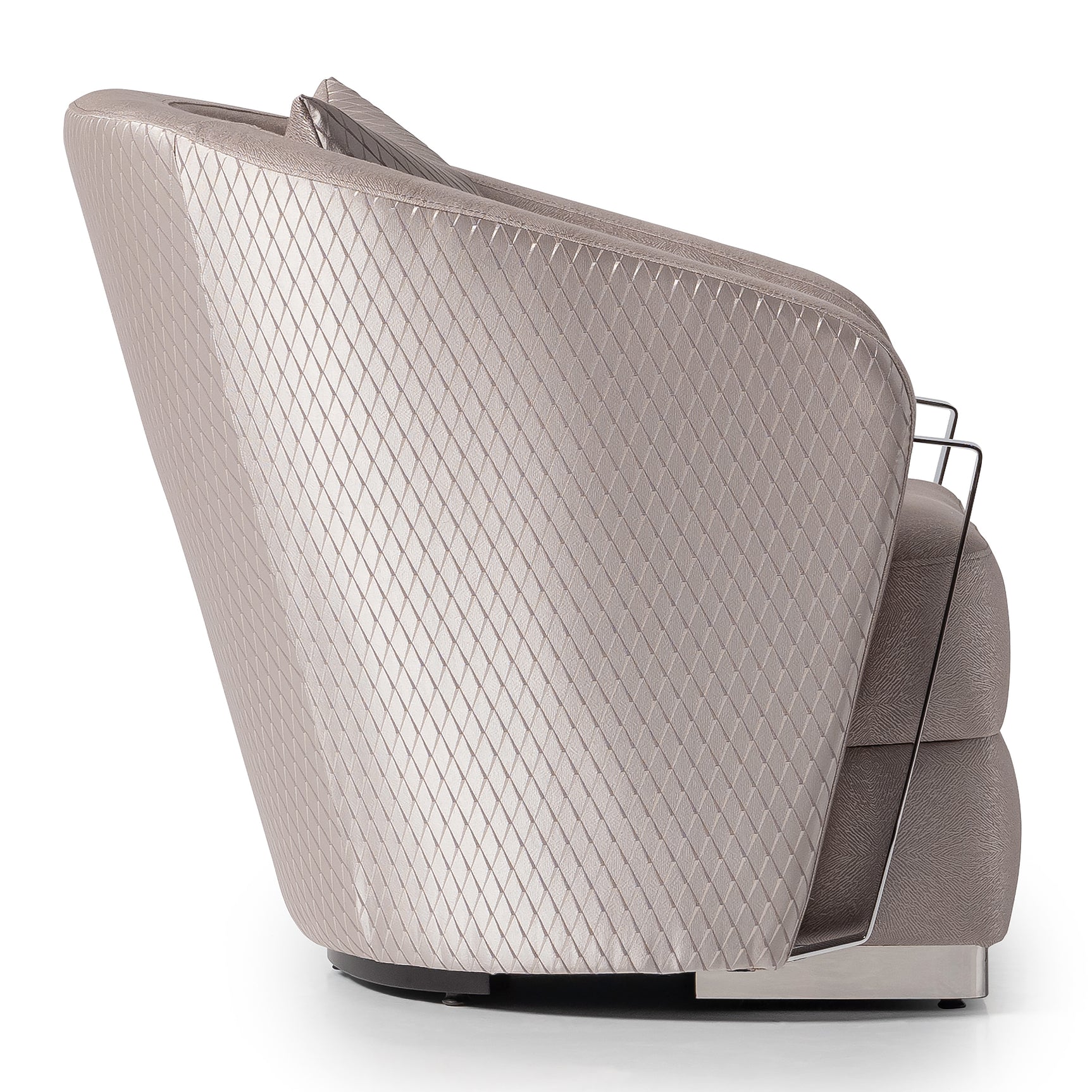 Carmela Silver/Zinc Accent Chair - Ornate Home