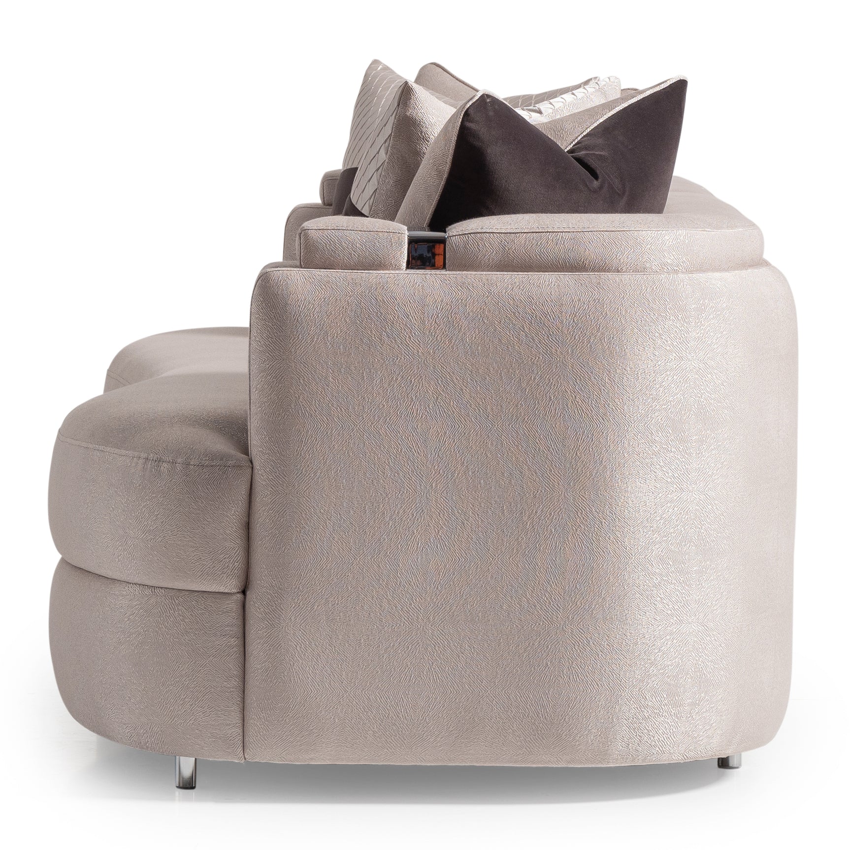 Carmela Silver/Zinc Sofa - Ornate Home