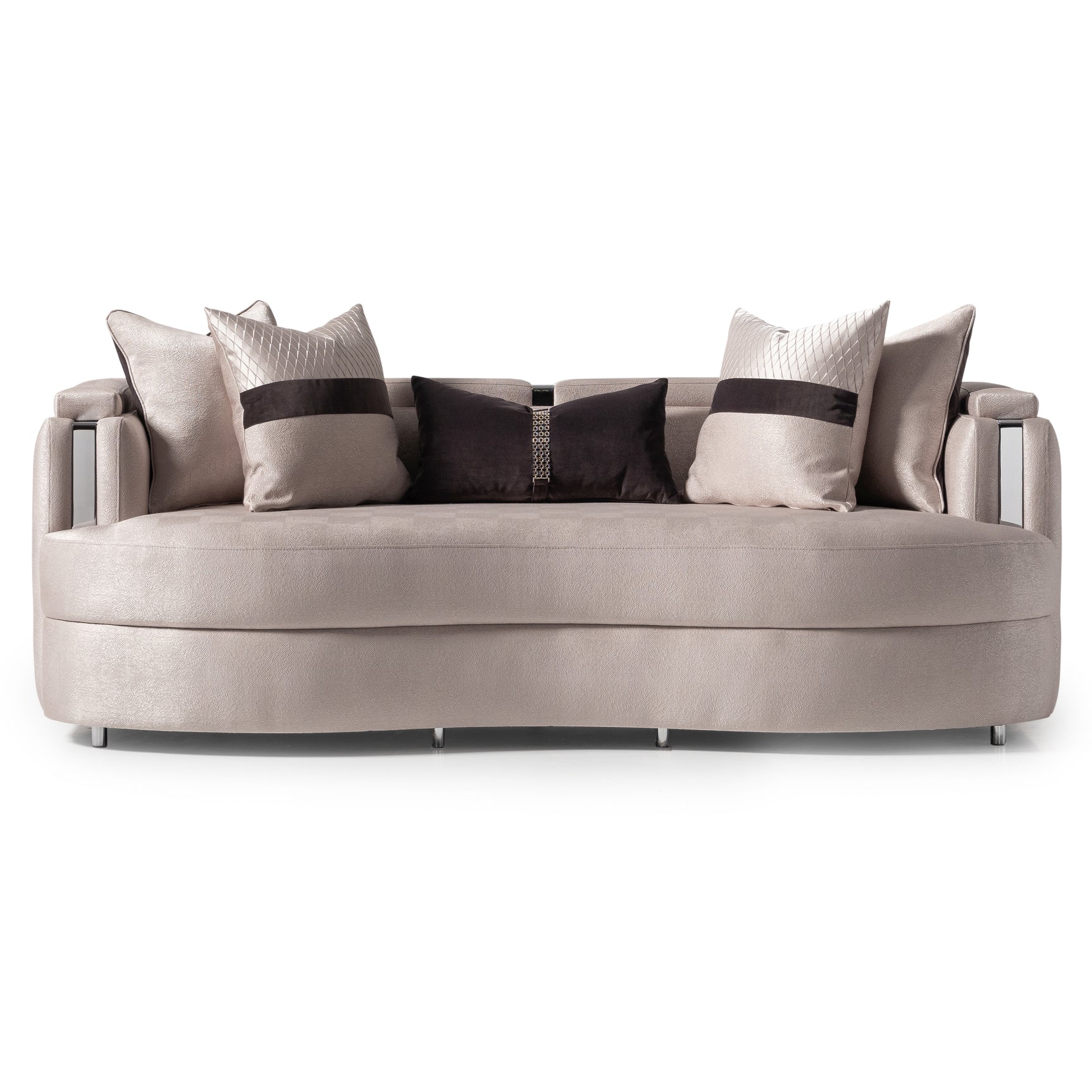 Carmela Silver/Zinc Sofa - Ornate Home