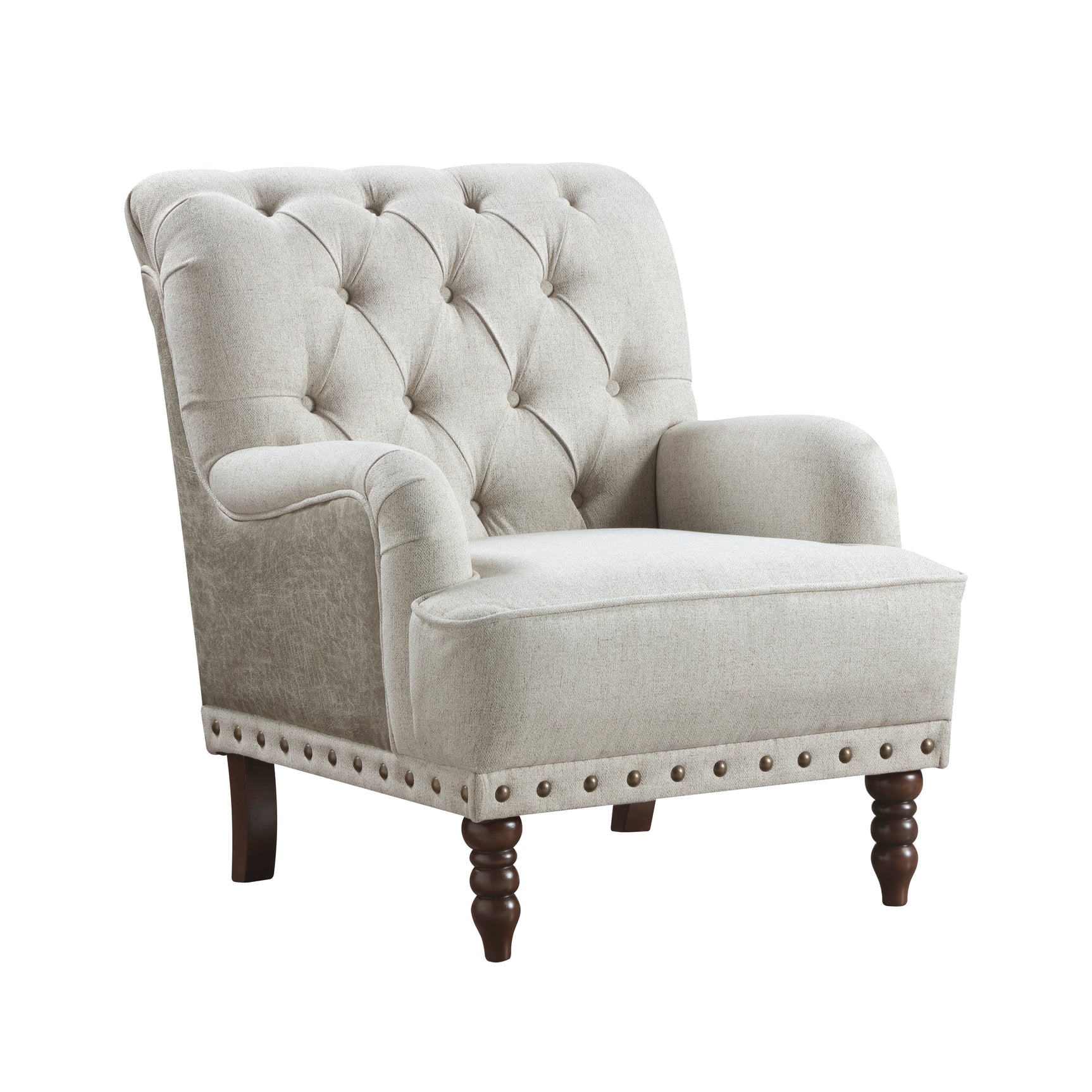 Carol Beige Accent Chair - Ornate Home