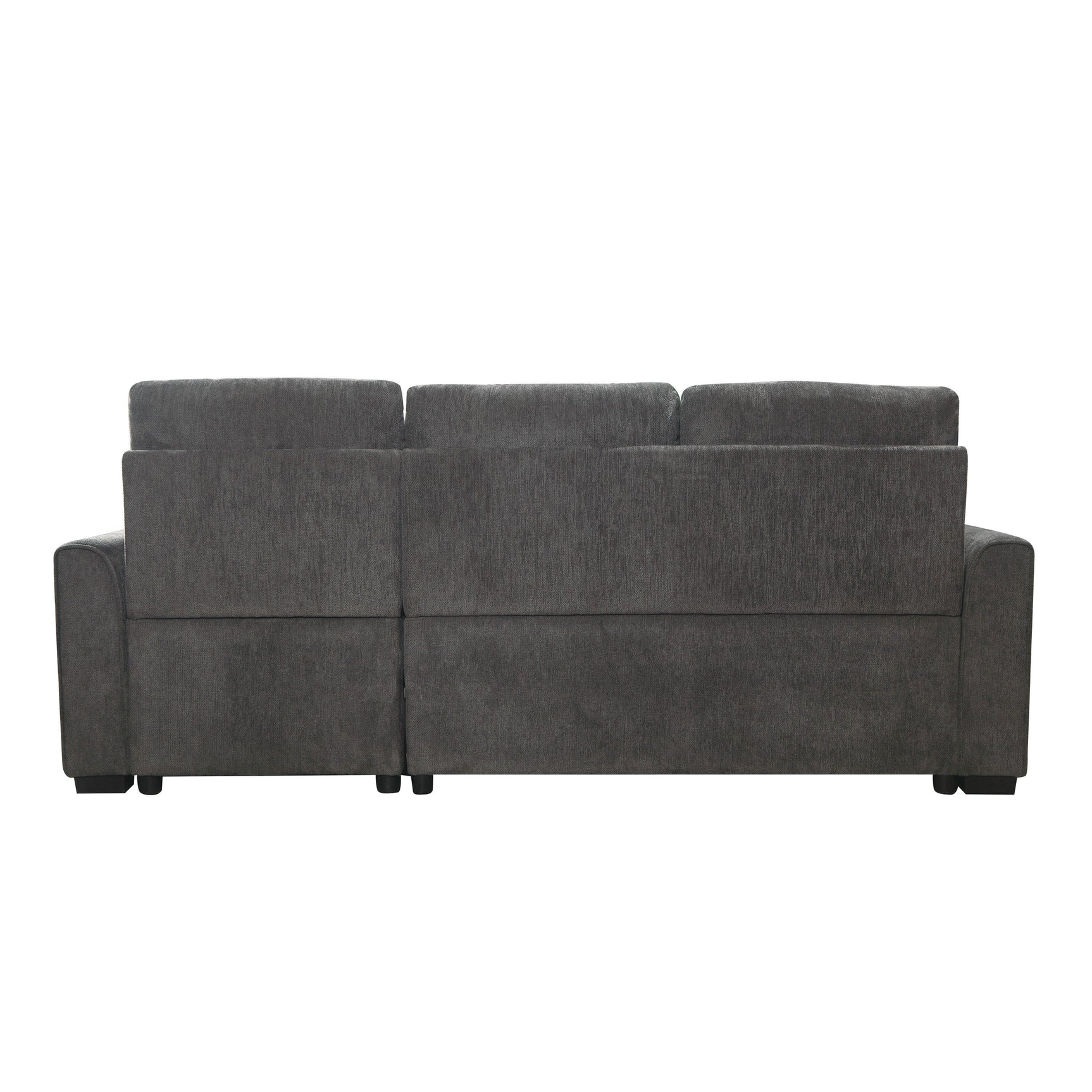 Carolina Dark Gray 2-Piece Reversible Sectional Pull-Out Bed - Ornate Home