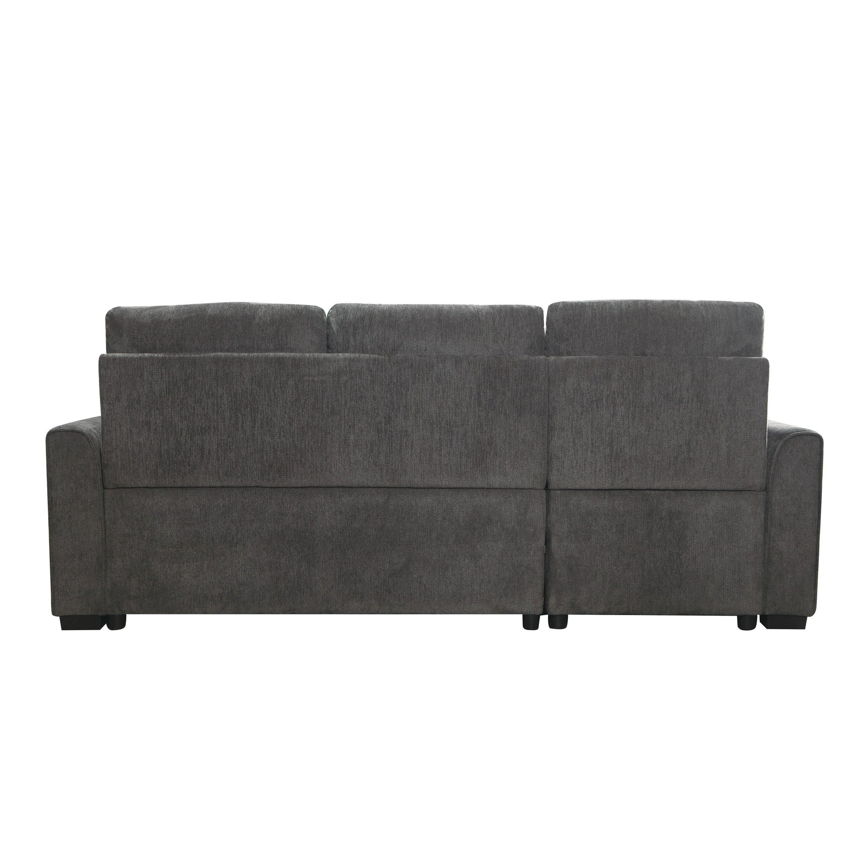Carolina Dark Gray 2-Piece Reversible Sectional Pull-Out Bed - Ornate Home