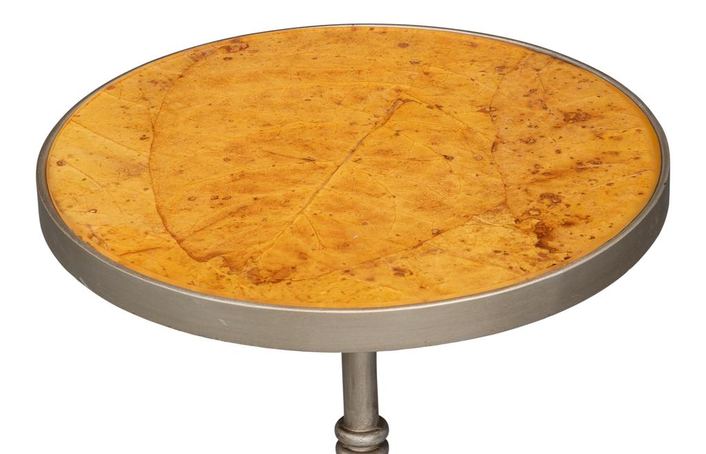 Carolina Leaf Brown Side Table - Ornate Home