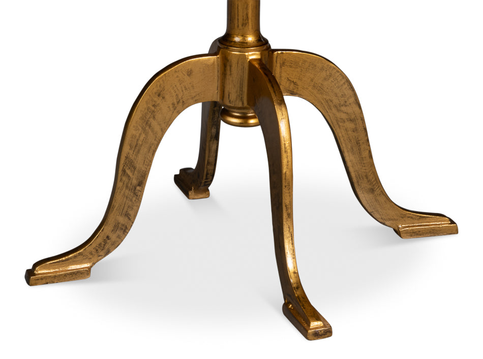 Carolina Leaf Gold Side Table - Ornate Home