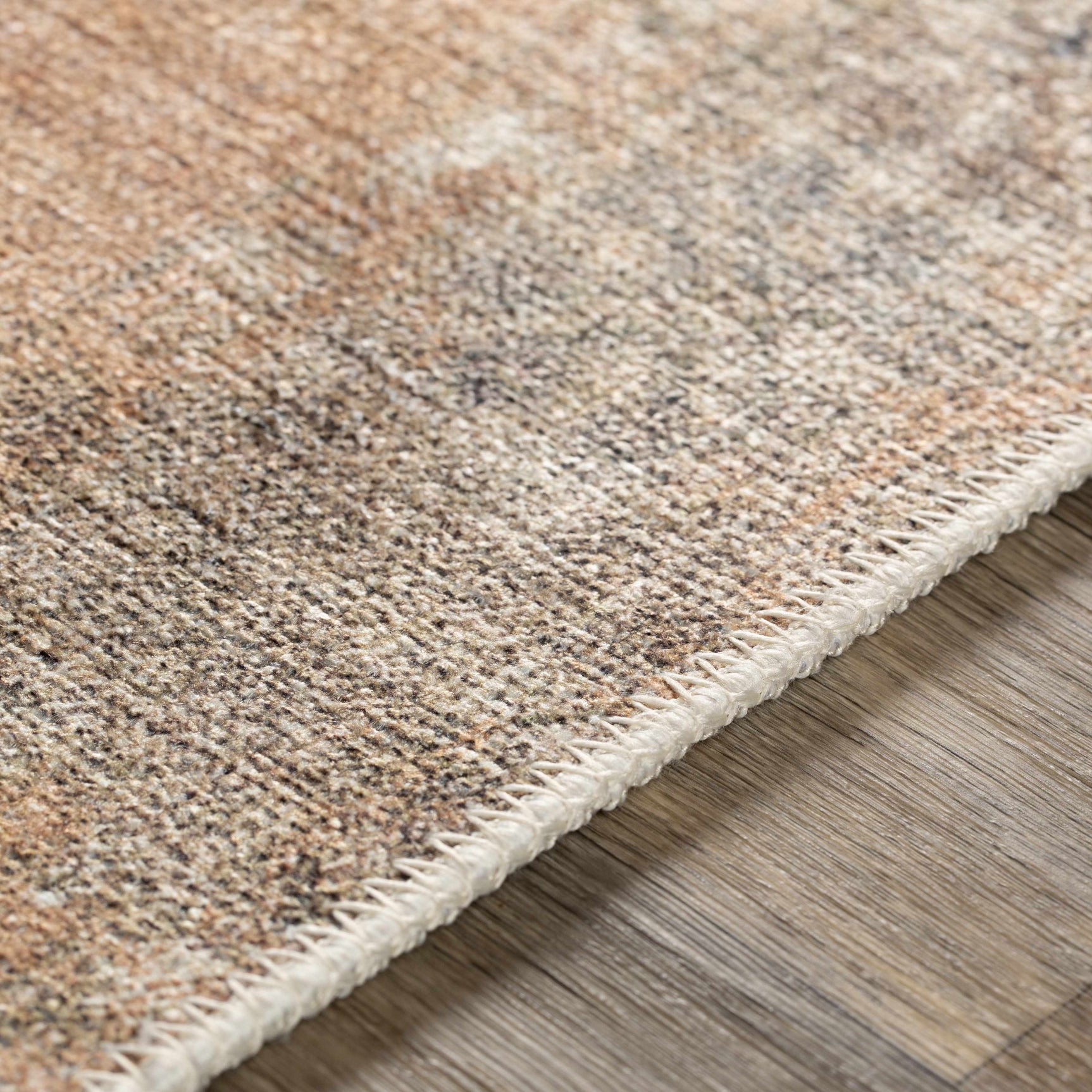 Carrabelle Peach Washable Area Rug - Clearance - Ornate Home