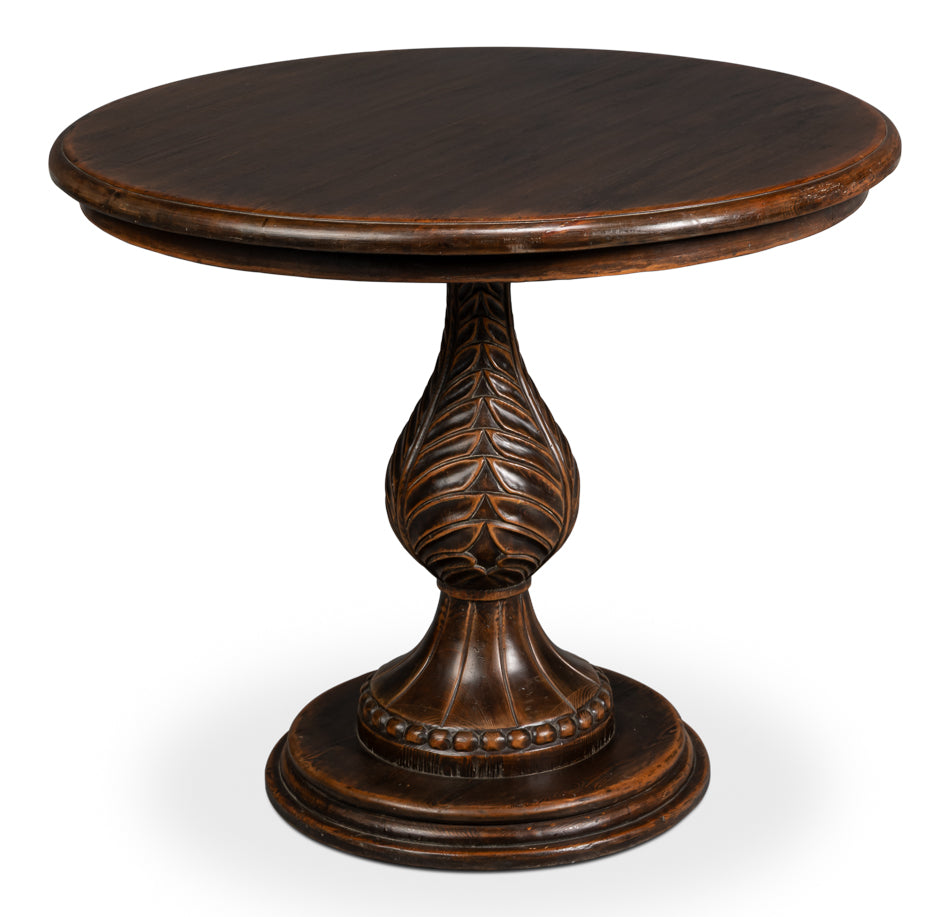 Carraway Brown Round Side Table - Ornate Home