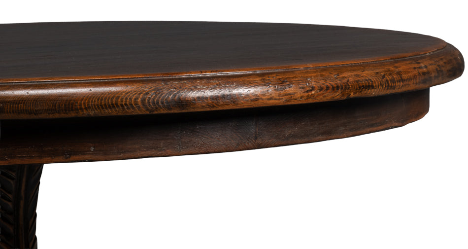 Carraway Brown Round Side Table - Ornate Home