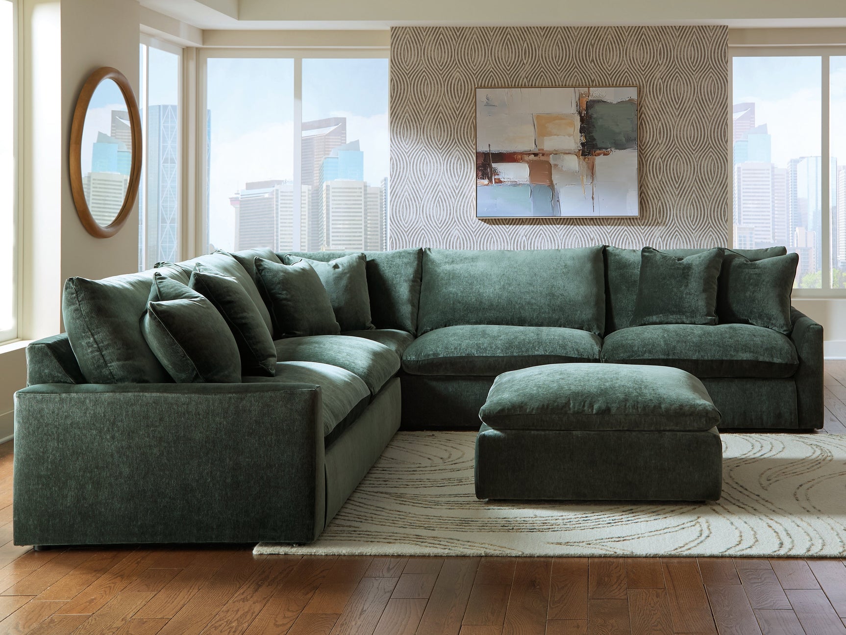 Carriage View Jade 3-Piece Sectional (Online Special Price) - Ornate Home