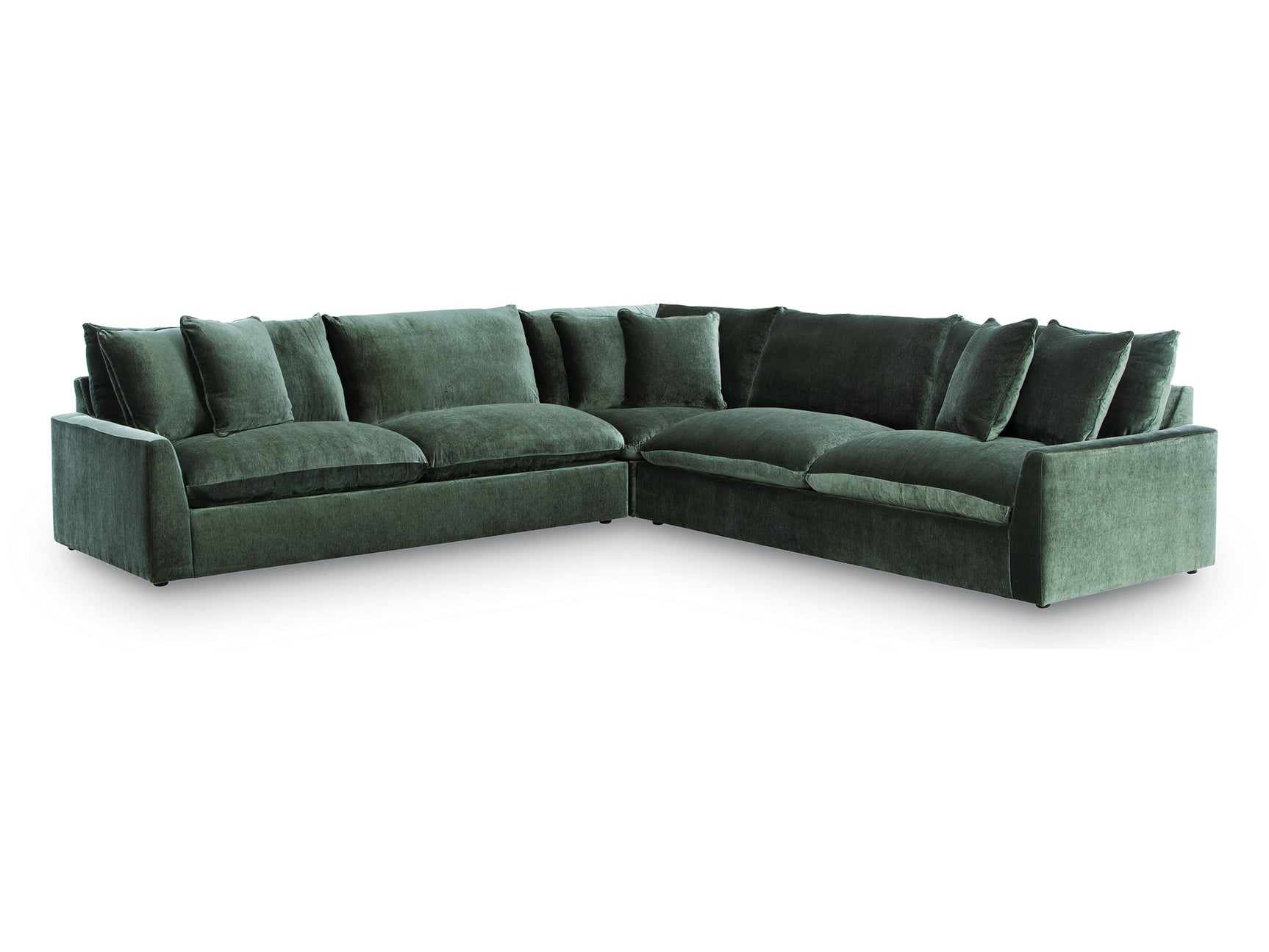 Carriage View Jade 3-Piece Sectional - Ornate Home