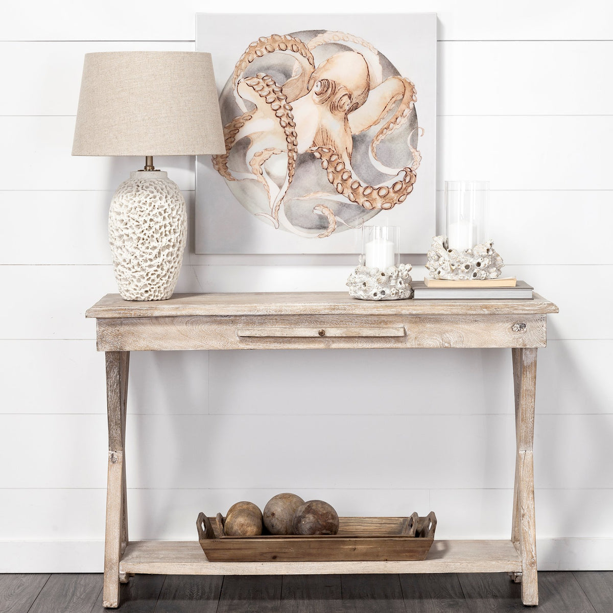 Carrick Natural Wood Decorative Spheres (Set of 3) - Ornate Home