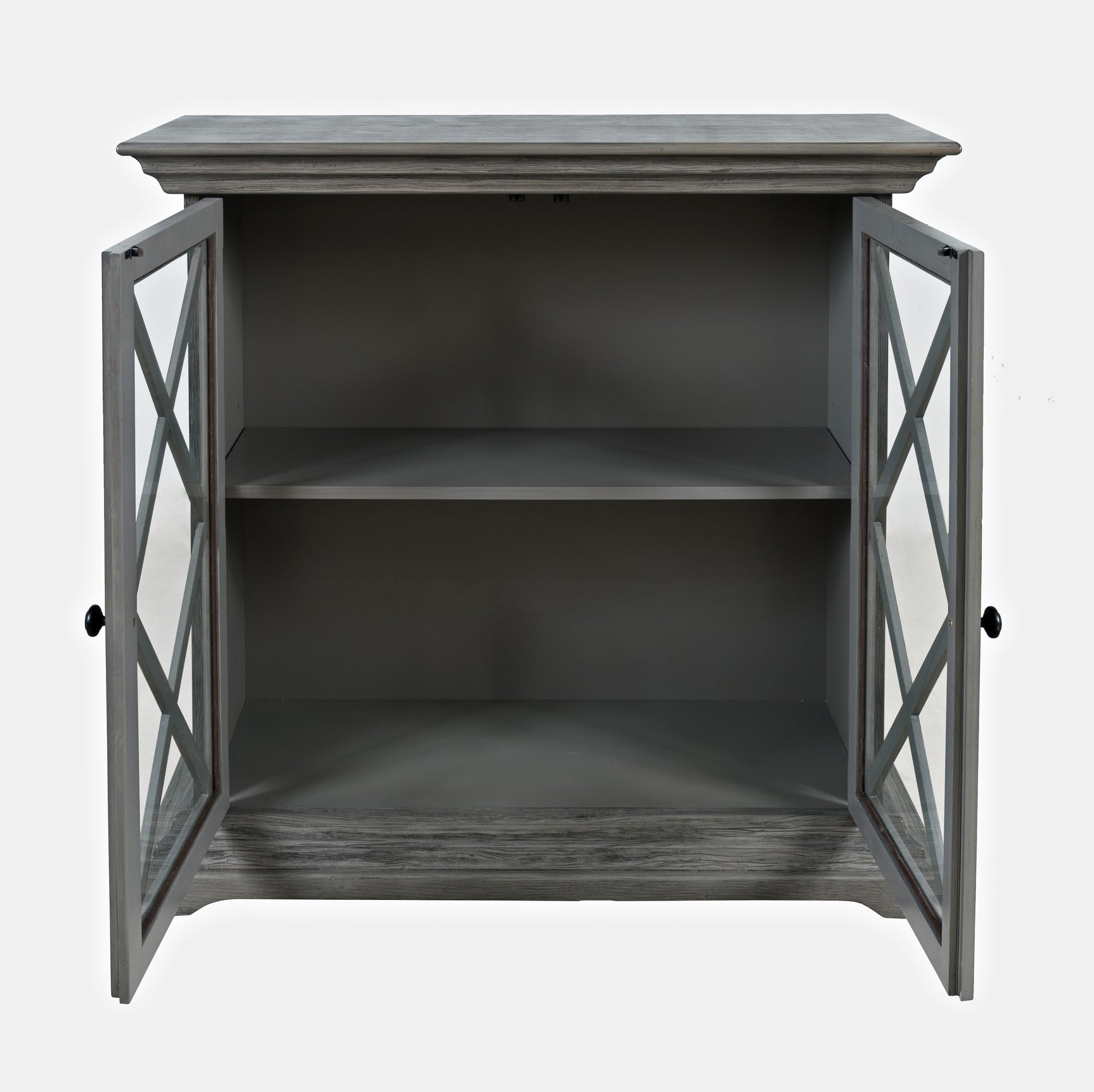 Carrington Grey Accent Cabinet - Ornate Home