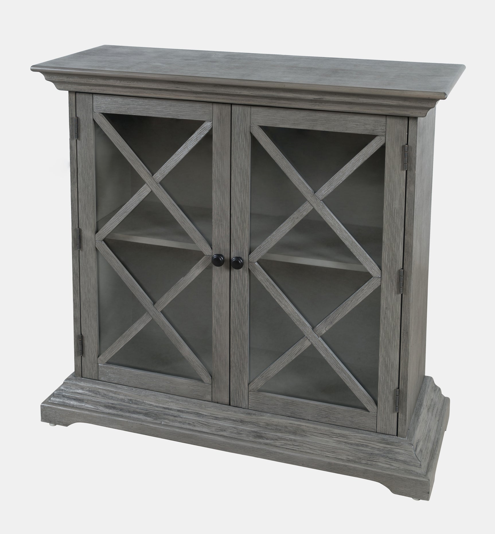 Carrington Grey Accent Cabinet - Ornate Home