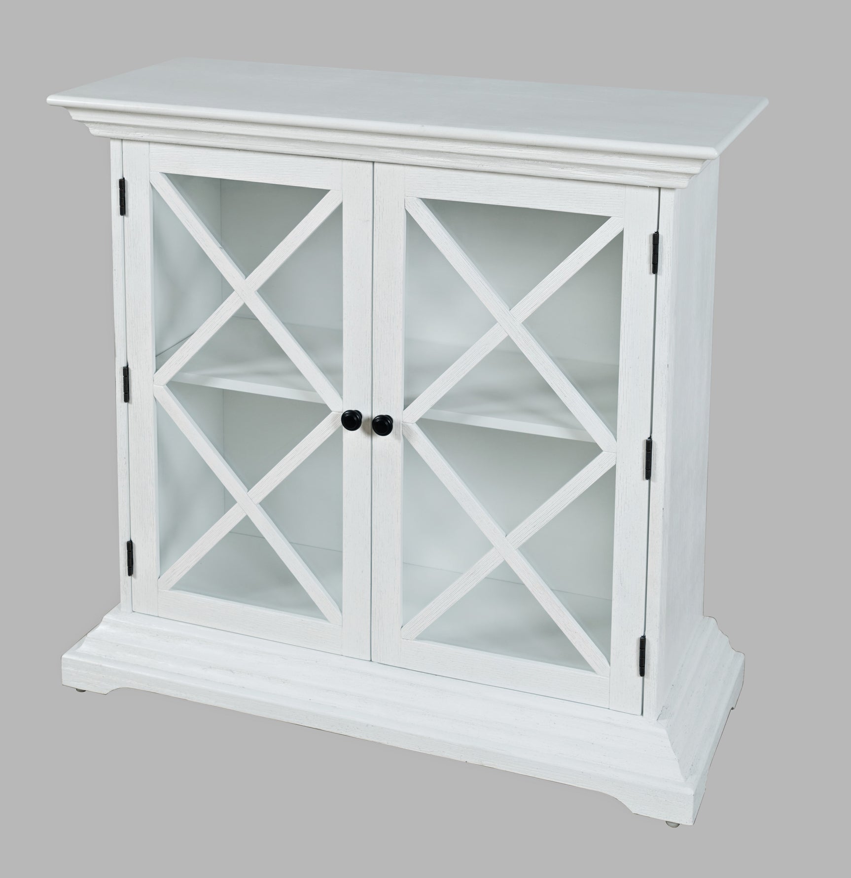 Carrington White Accent Cabinet - Ornate Home