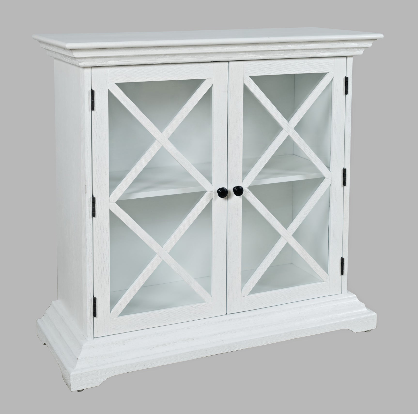 Carrington White Accent Cabinet - Ornate Home
