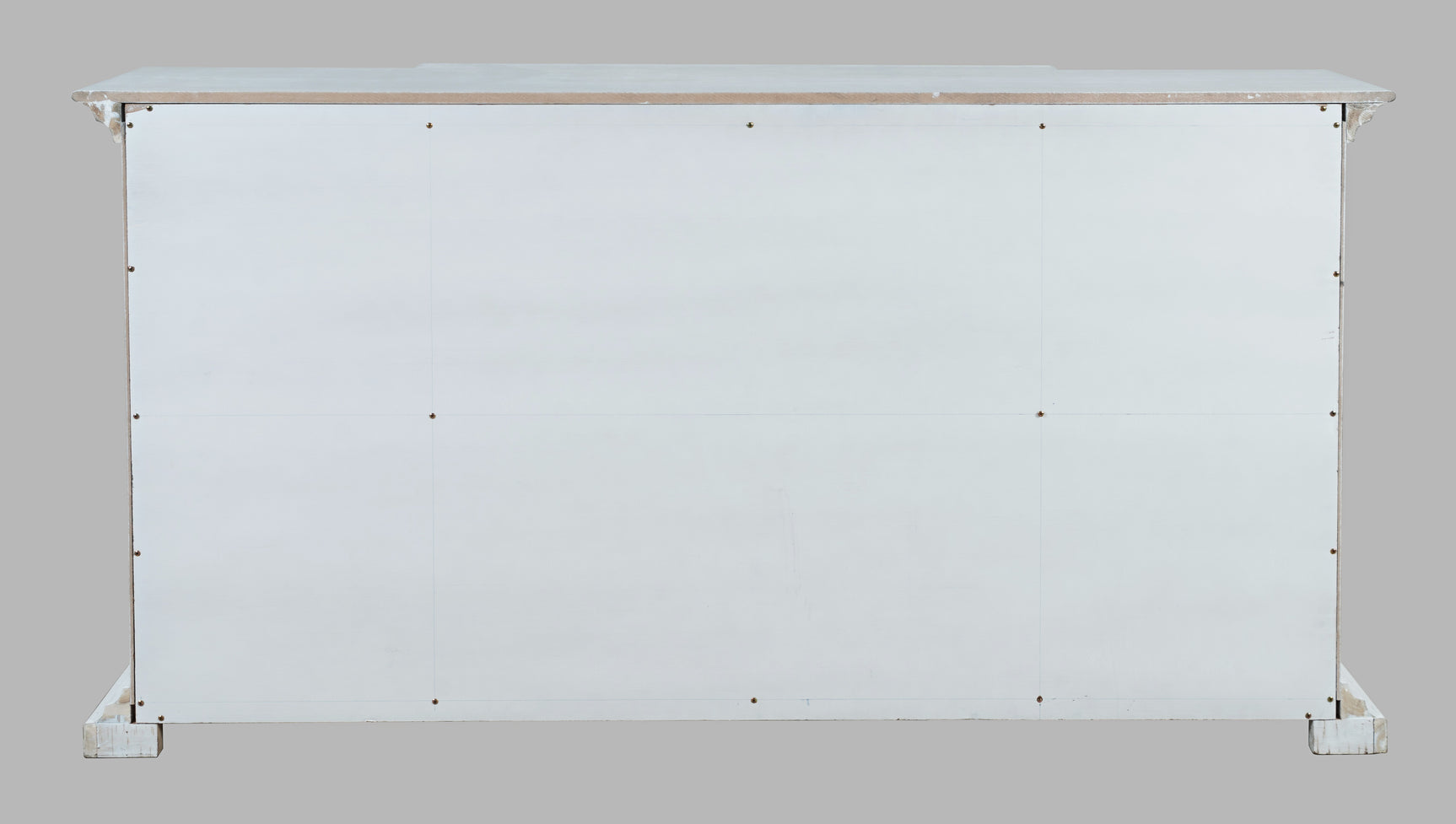 Carrington White Large Breakfront Cabinet - Ornate Home